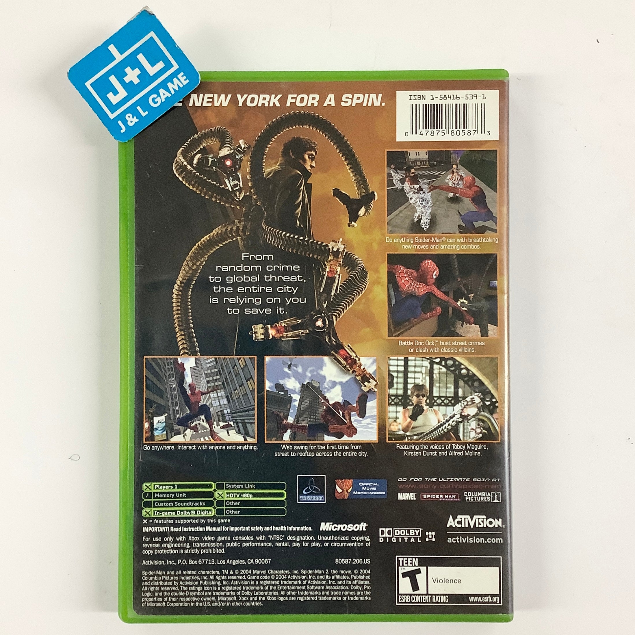 Spider-Man 2 - (XB) Xbox [Pre-Owned] Video Games Activision