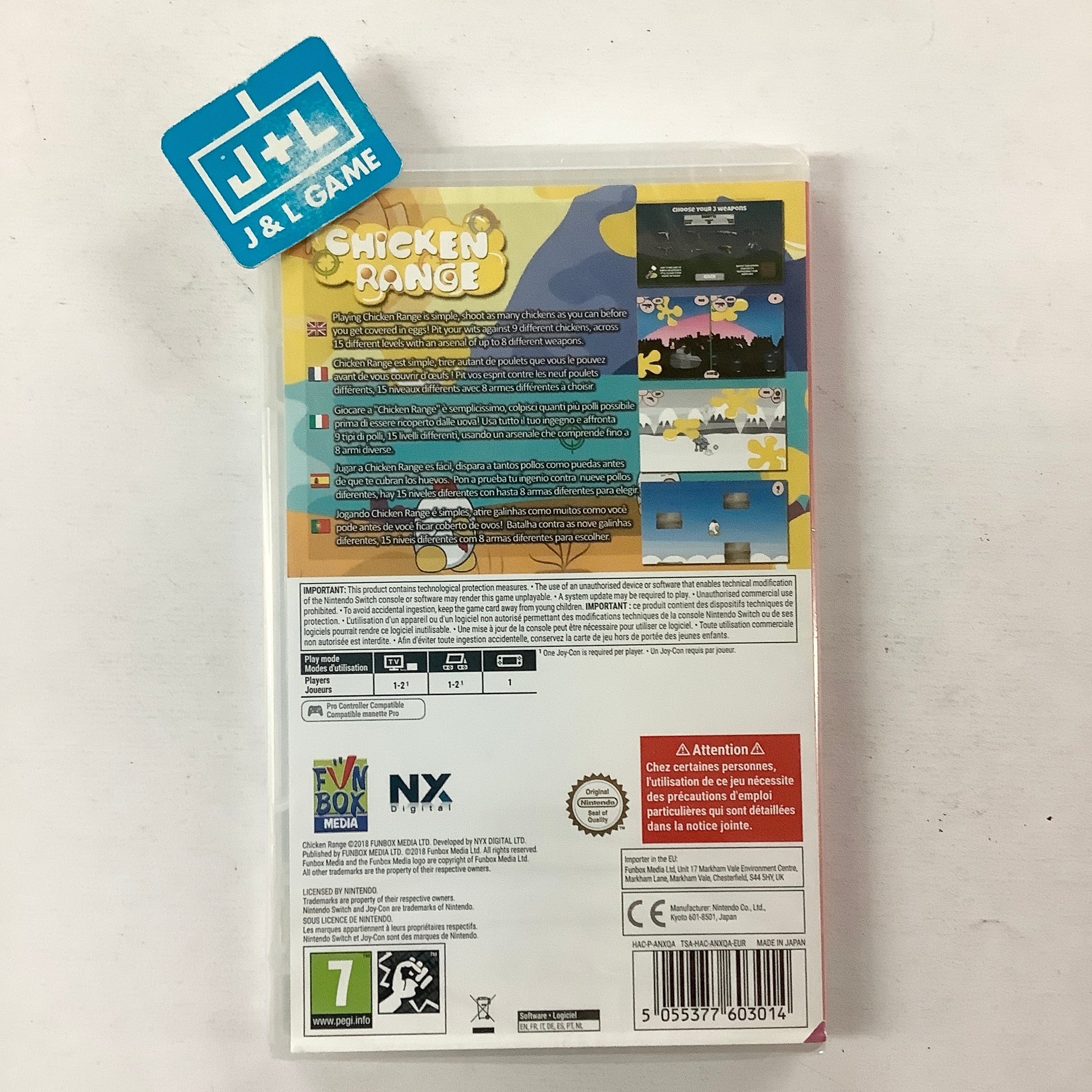 Chicken Range - (NSW) Nintendo Switch (European Import) Video Games Funbox Media   