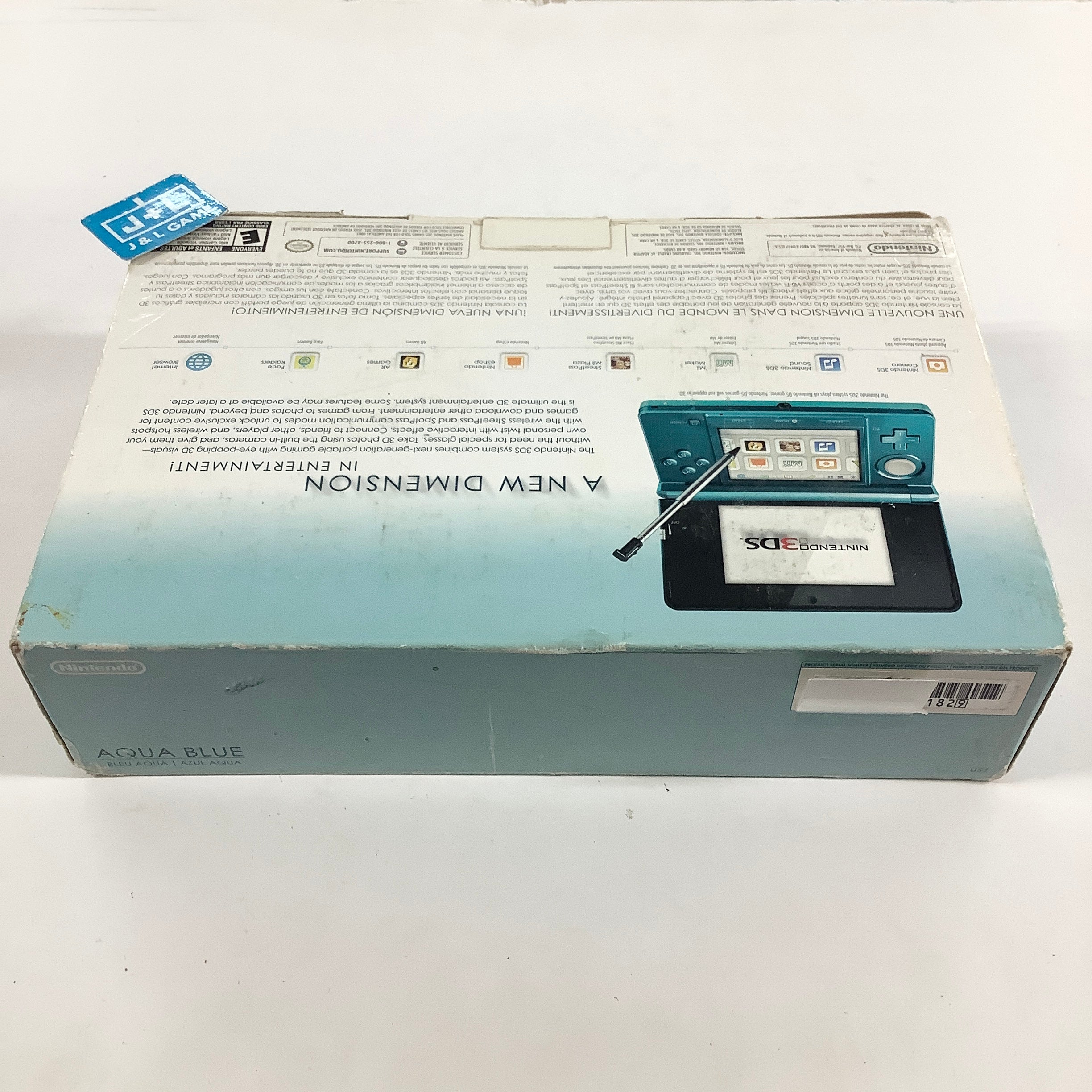 Nintendo 3DS Console (Aqua Blue) - Nintendo 3DS [Pre-Owned] Consoles Nintendo