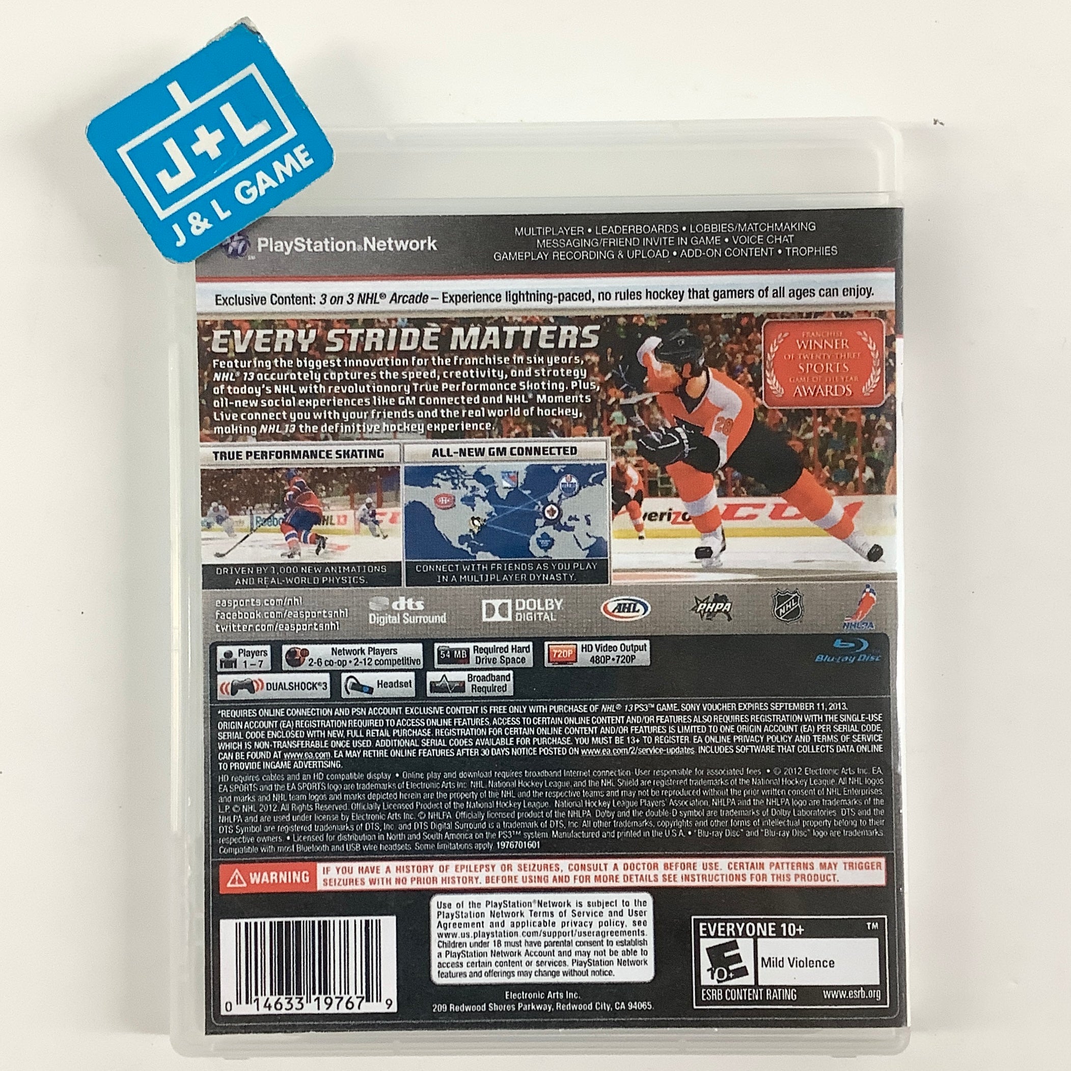 NHL 13 - (PS3) Playstation 3 [Pre-Owned] Video Games Electronic Arts