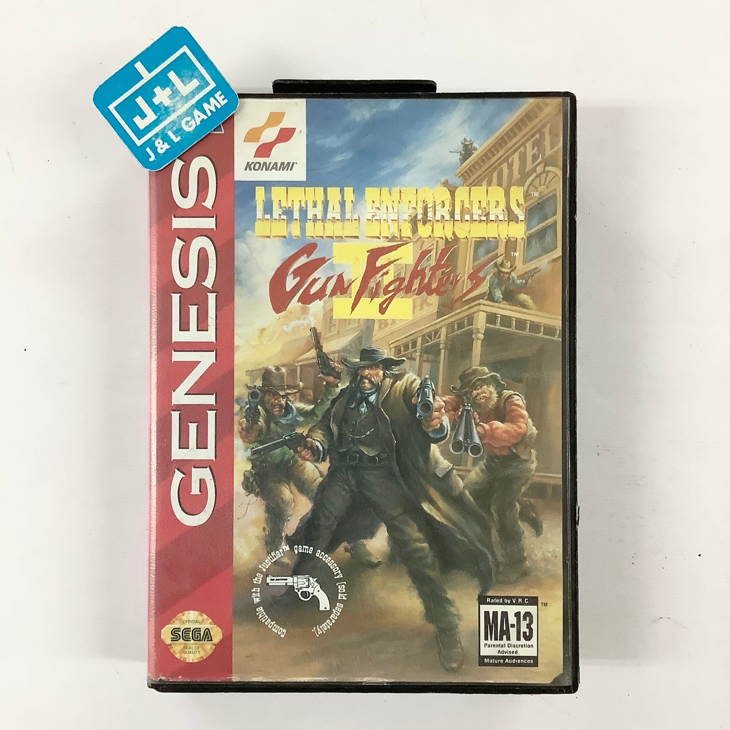 Lethal Enforcers II: Gun Fighters - (SG) SEGA Genesis [Pre-Owned] Video Games Konami   