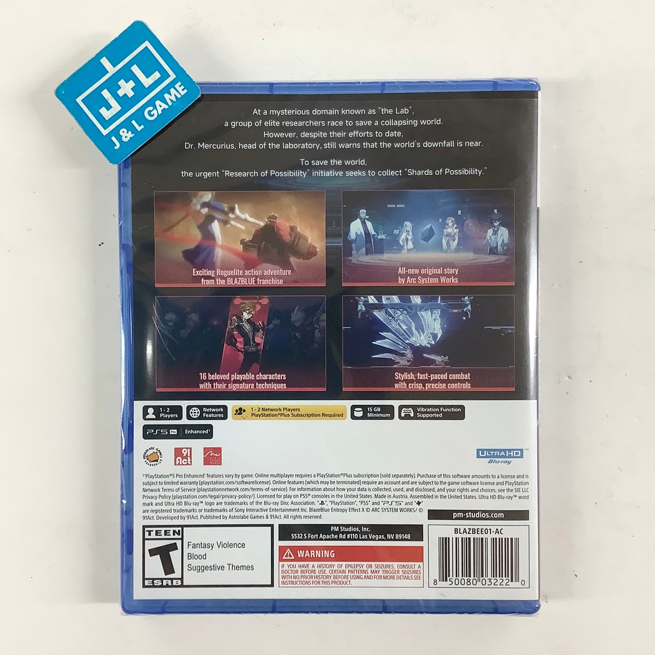 BlazBlue Entropy Effect X - (PS5) PlayStation 5 Video Games PM Studios