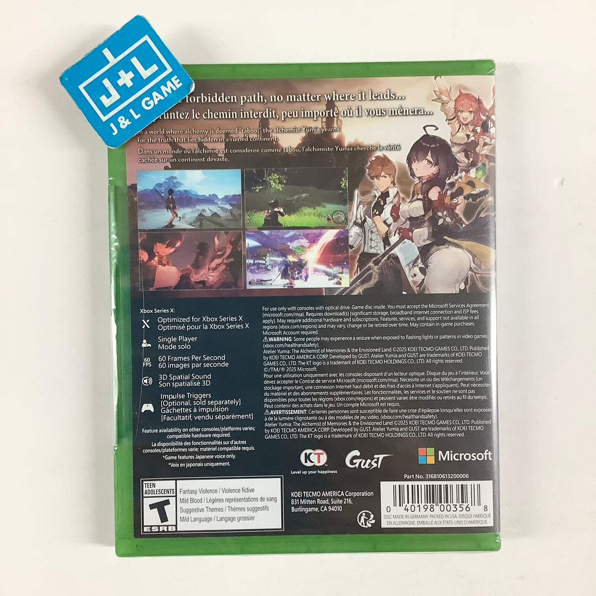 Atelier Yumia: The Alchemist of Memories & the Envisioned Land - (XSX) Xbox Series X Video Games KT