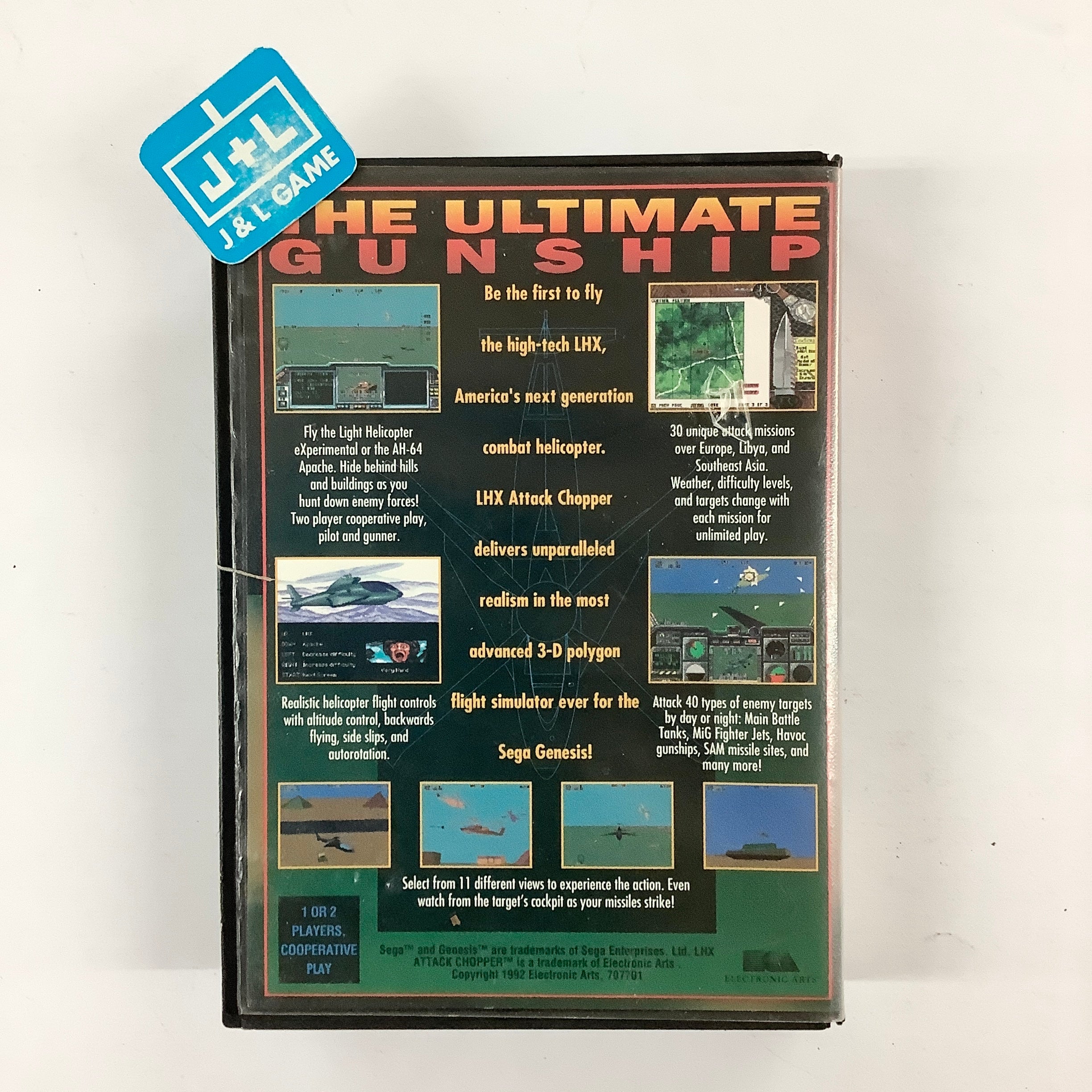 LHX Attack Chopper - (SG) SEGA Genesis [Pre-Owned] | J&L Game