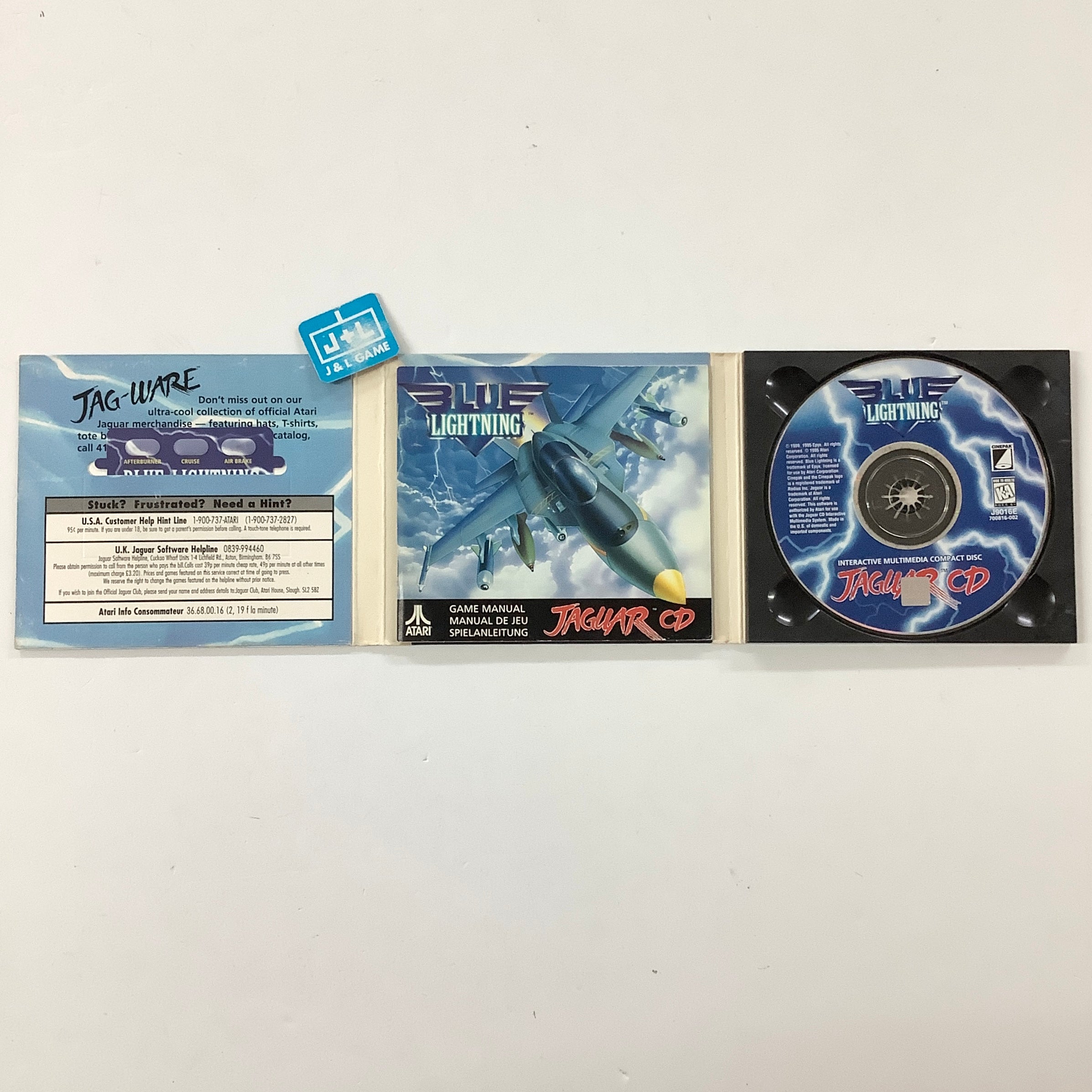 Blue Lightning - (JAGCD) Atari Jaguar CD [Pre-Owned] Video Games Atari Corporation   