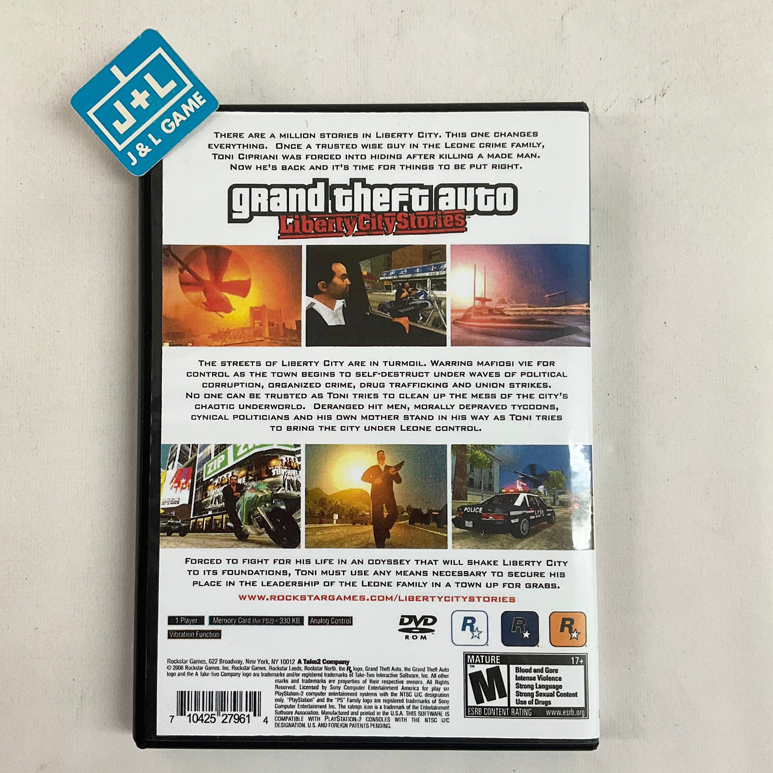 Grand Theft Auto: Liberty City Stories - (PS2) PlayStation 2 [Pre-Owned] Video Games Rockstar Games