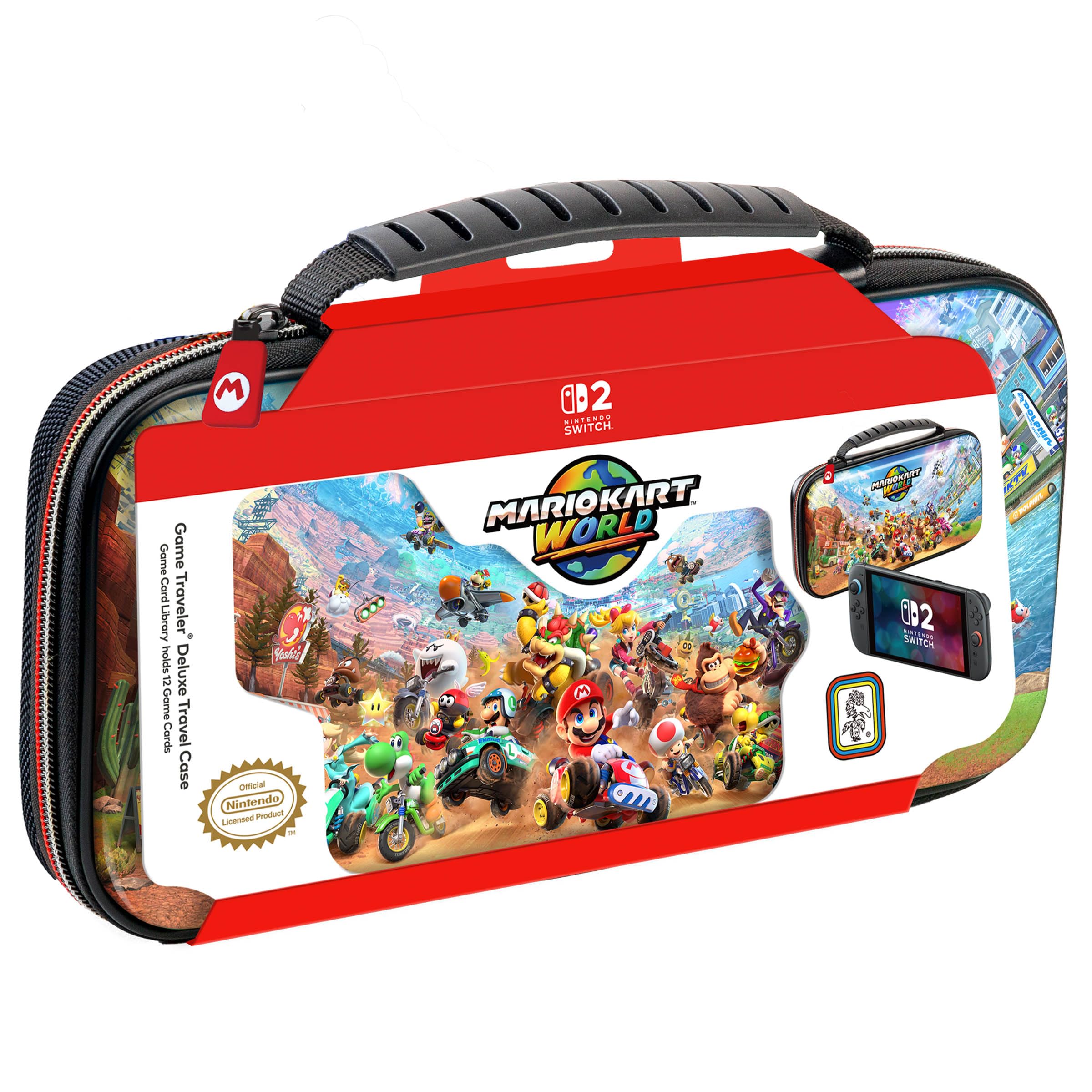 RDS Mario Kart Game Traveler Deluxe Travel Case - (NS2) Nintendo
