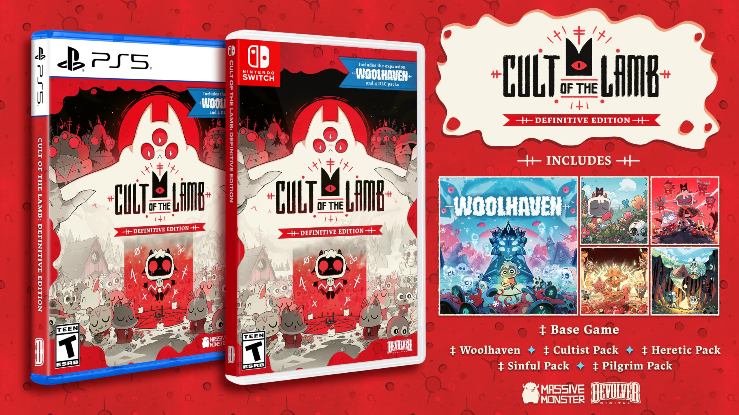 Cult of the Lamb (Definitive Edition) - (PS5) PlayStation 5 Video Games Devolver Digital