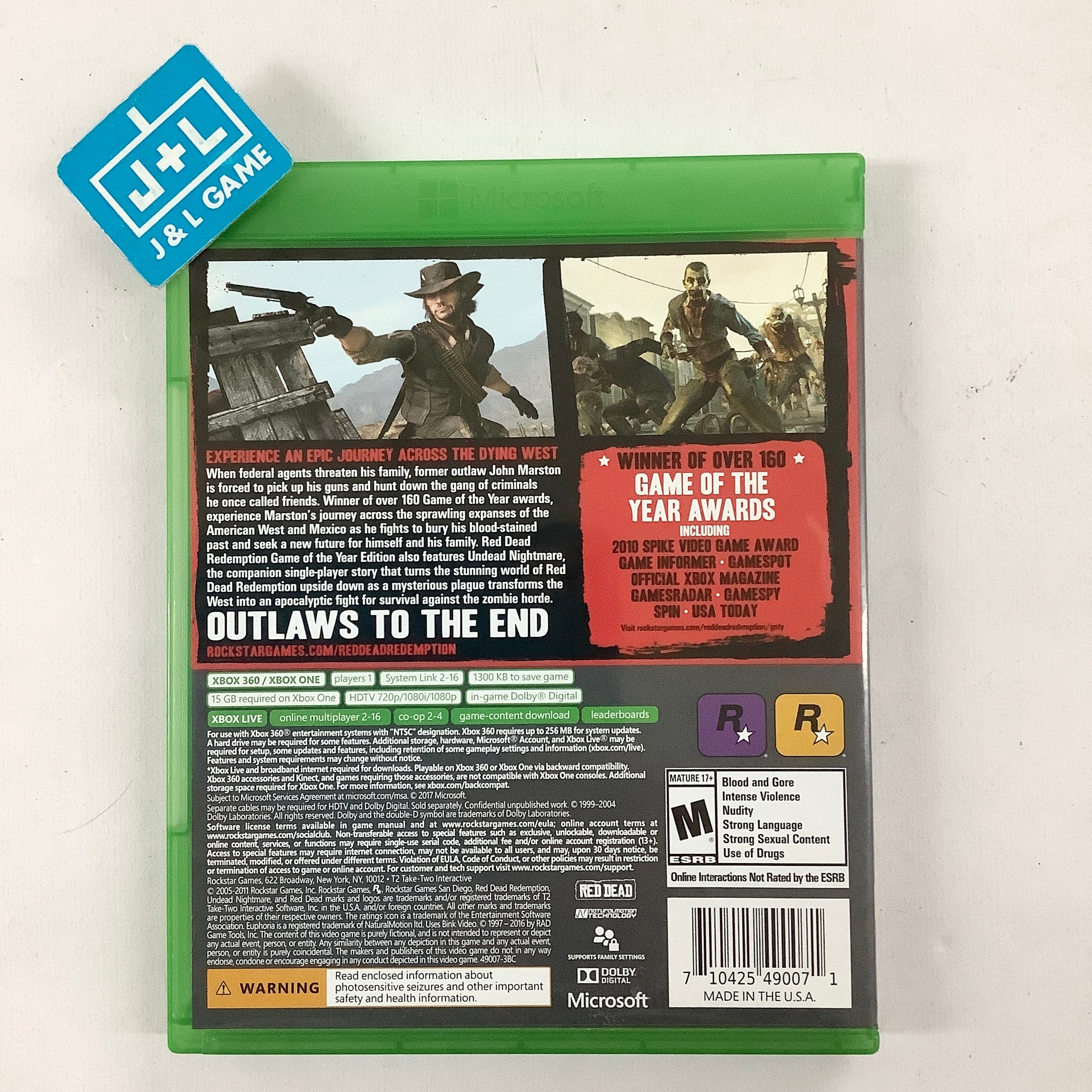 Red Dead Redemption (Game of the Year Edition) - (XB1) Xbox One [Pre-Owned] Video Games Rockstar Games