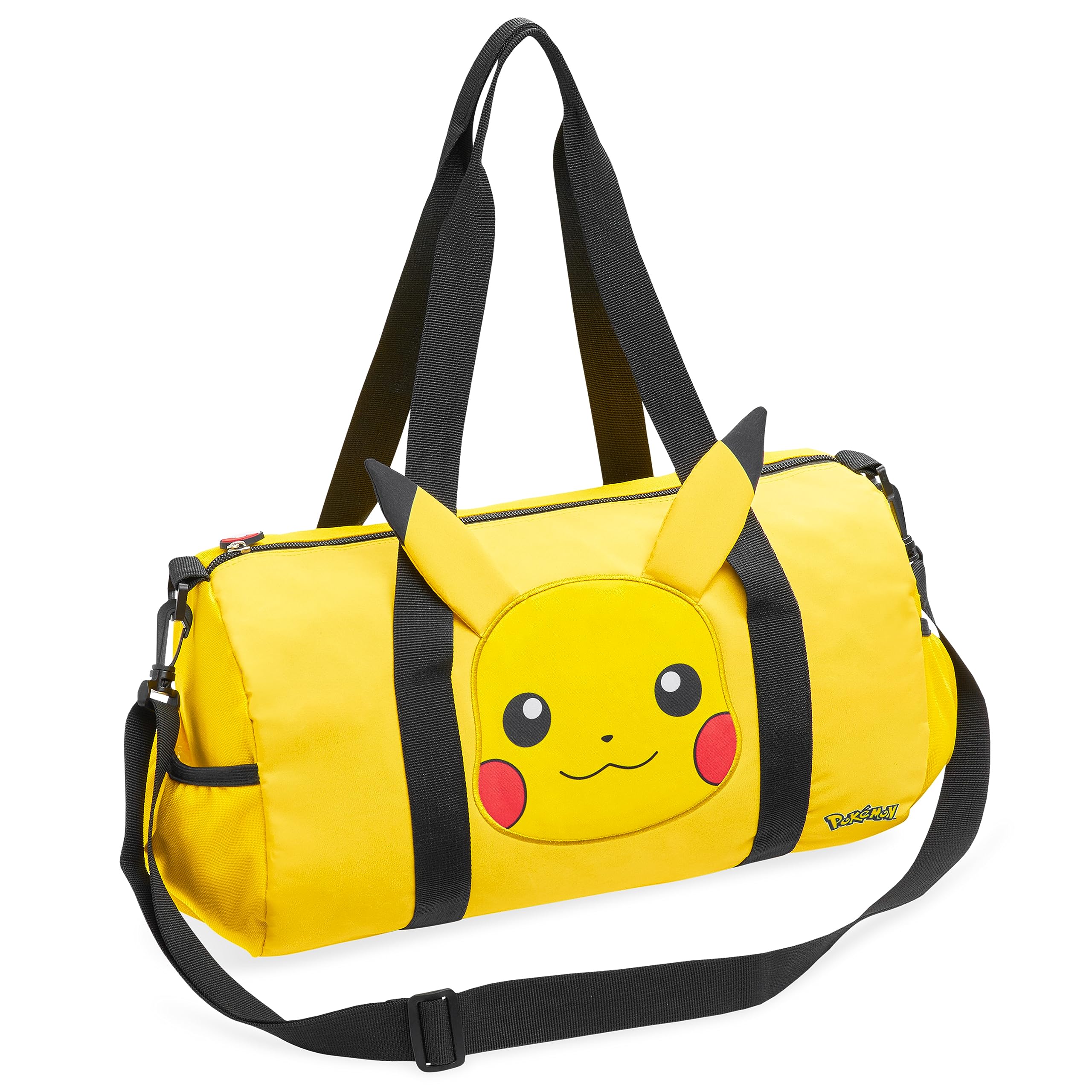 Pokemon Pikachu Duffel Kids Travel Bag - Gym Sports Overnight Holdall with Adjustable Strap & Pockets DUFFEL_BAG Pokémon