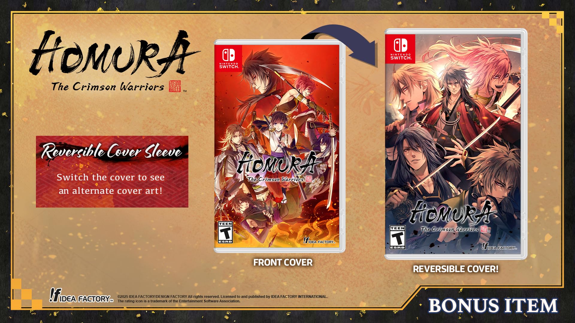 Homura: The Crimson Warriors - (NSW) Nintendo Switch Video Games Idea Factory
