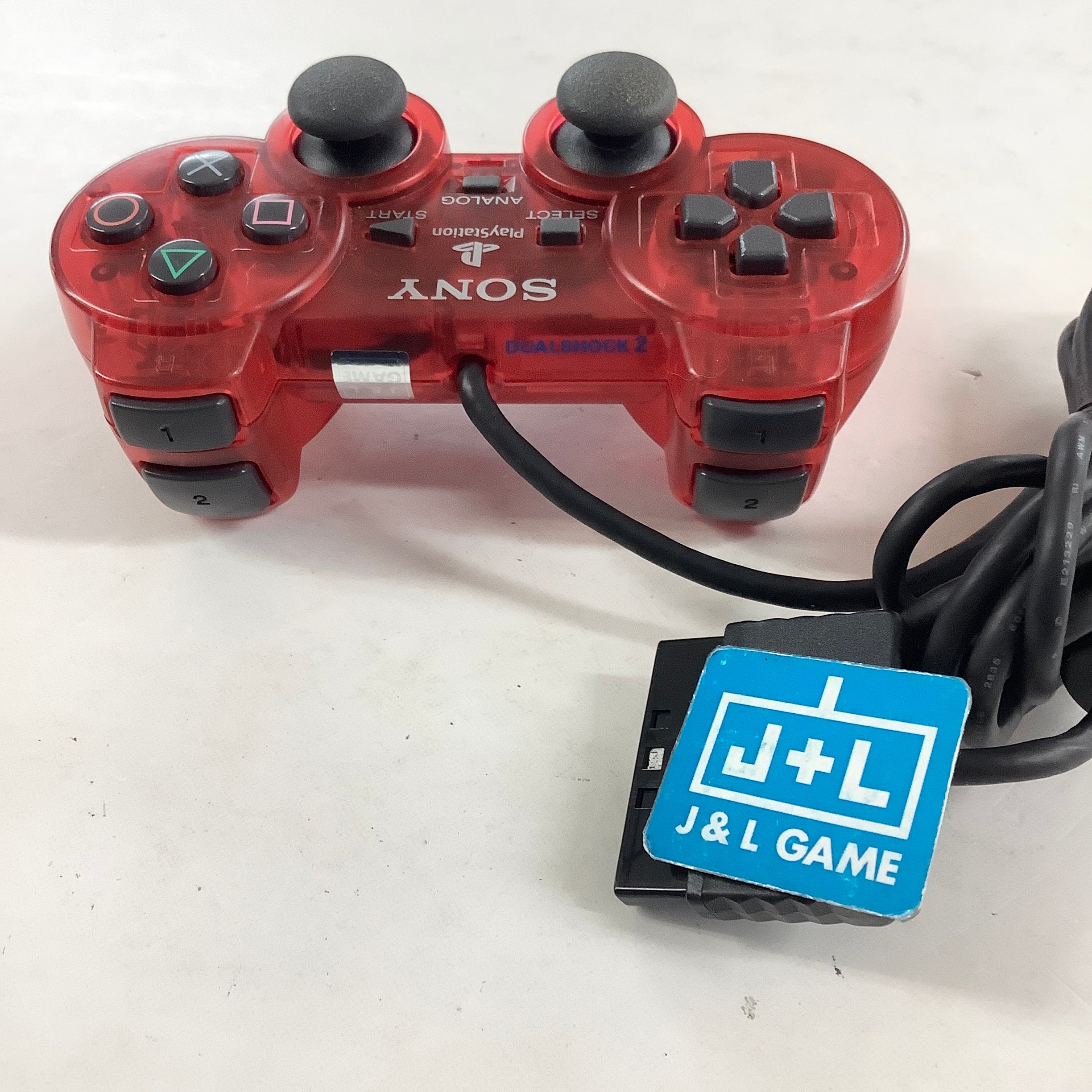 Sony DualShock 2 Controller (Clear Red) - (PS2) PlayStation 2 [Pre-Owned] Accessories Sony