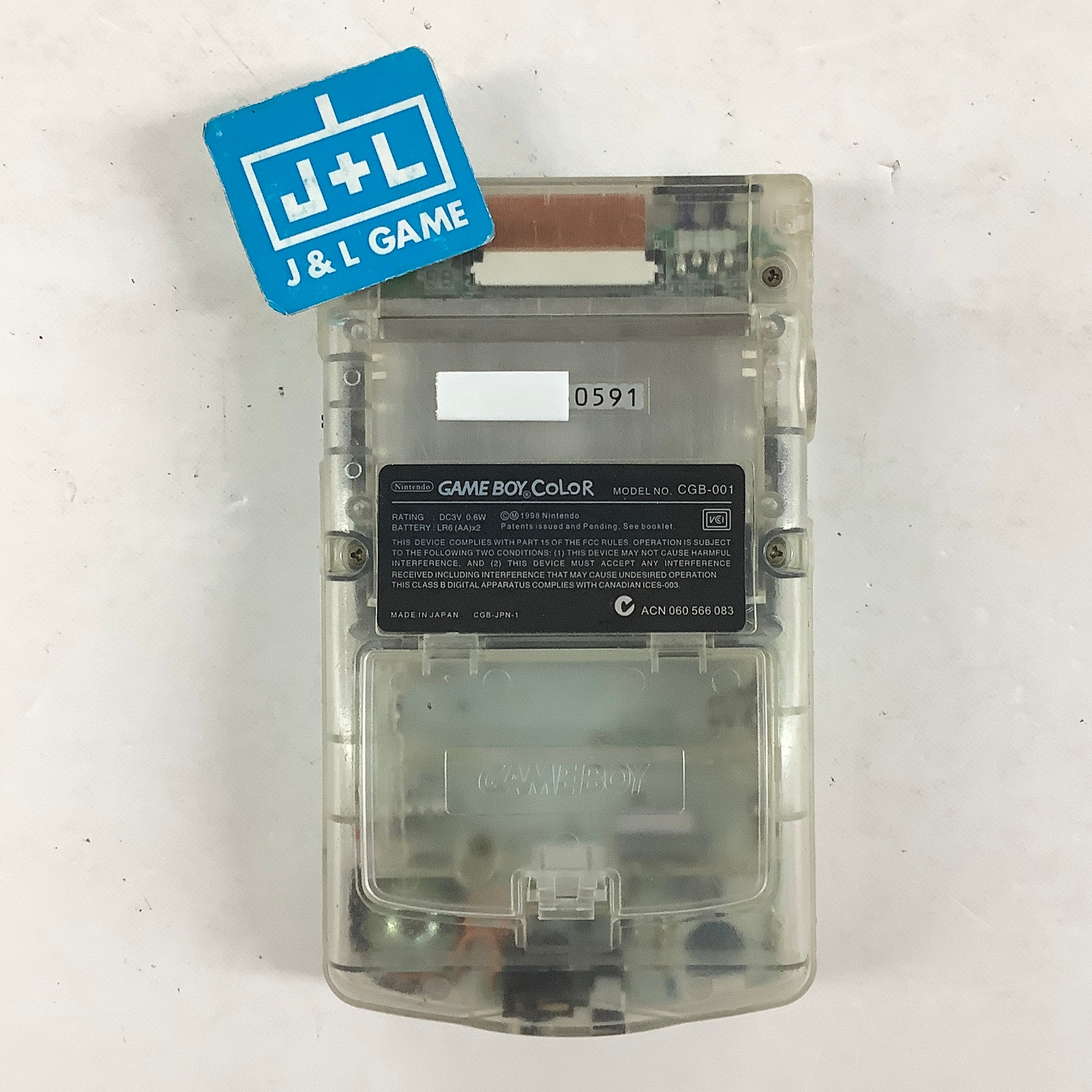 Nintendo Game Boy Color Console (Clear) - (GBC) Game Boy Color [Pre-Owned] (Japanese Import) Consoles Nintendo