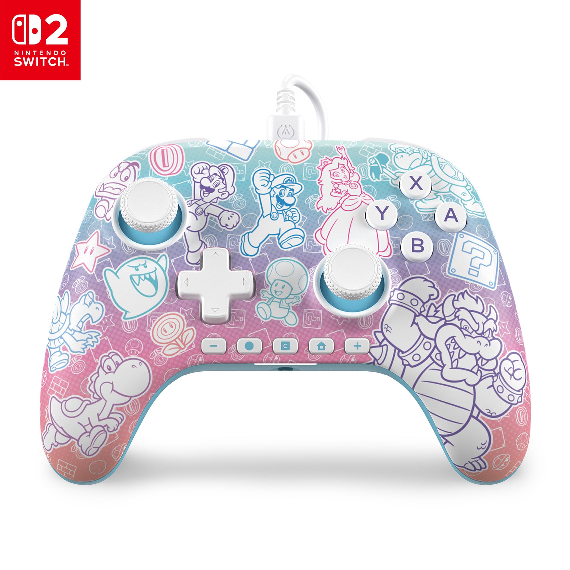 PowerA Advantage Wired Controller (Mushroom Kingdom) - (NS2) Nintendo Switch 2 ACCESSORIES PowerA