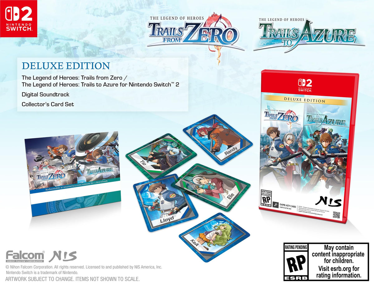 The Legend of Heroes: Trails from Zero / The Legend of Heroes: Trails to Azure: Deluxe Edition - (NS2) Nintendo Switch 2