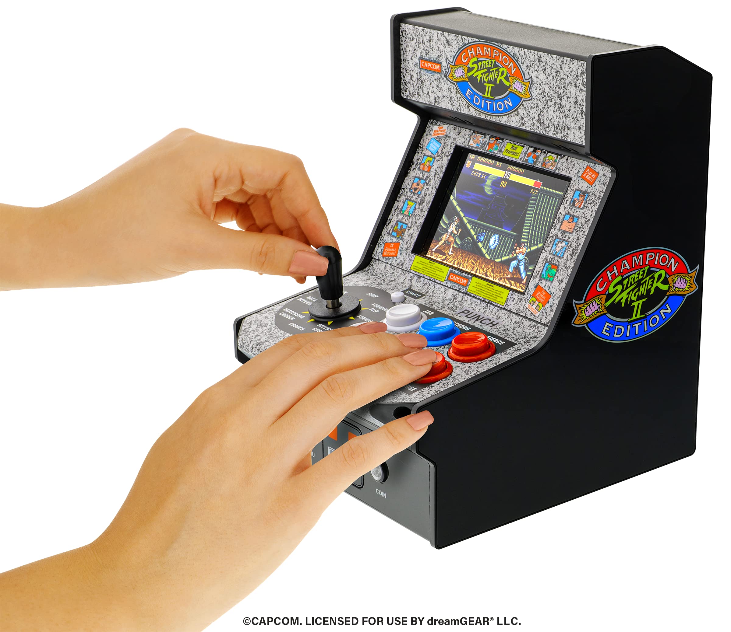 My Arcade Street Fighter 2 Champion Edition Video Game: Mini Arcade Machine, Arcade Version Toy My Arcade