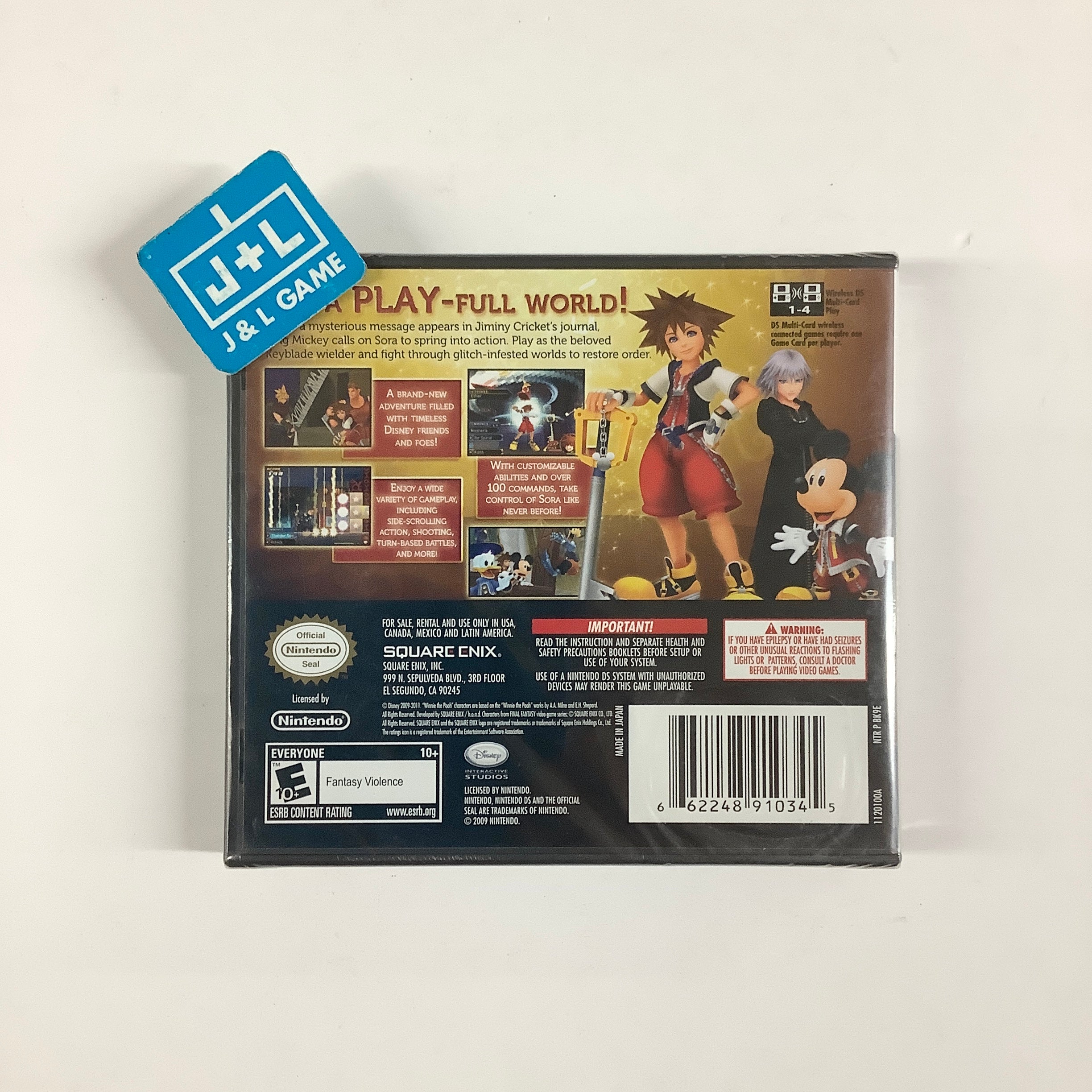 Kingdom Hearts Re:coded - (NDS) Nintendo DS Video Games Square Enix