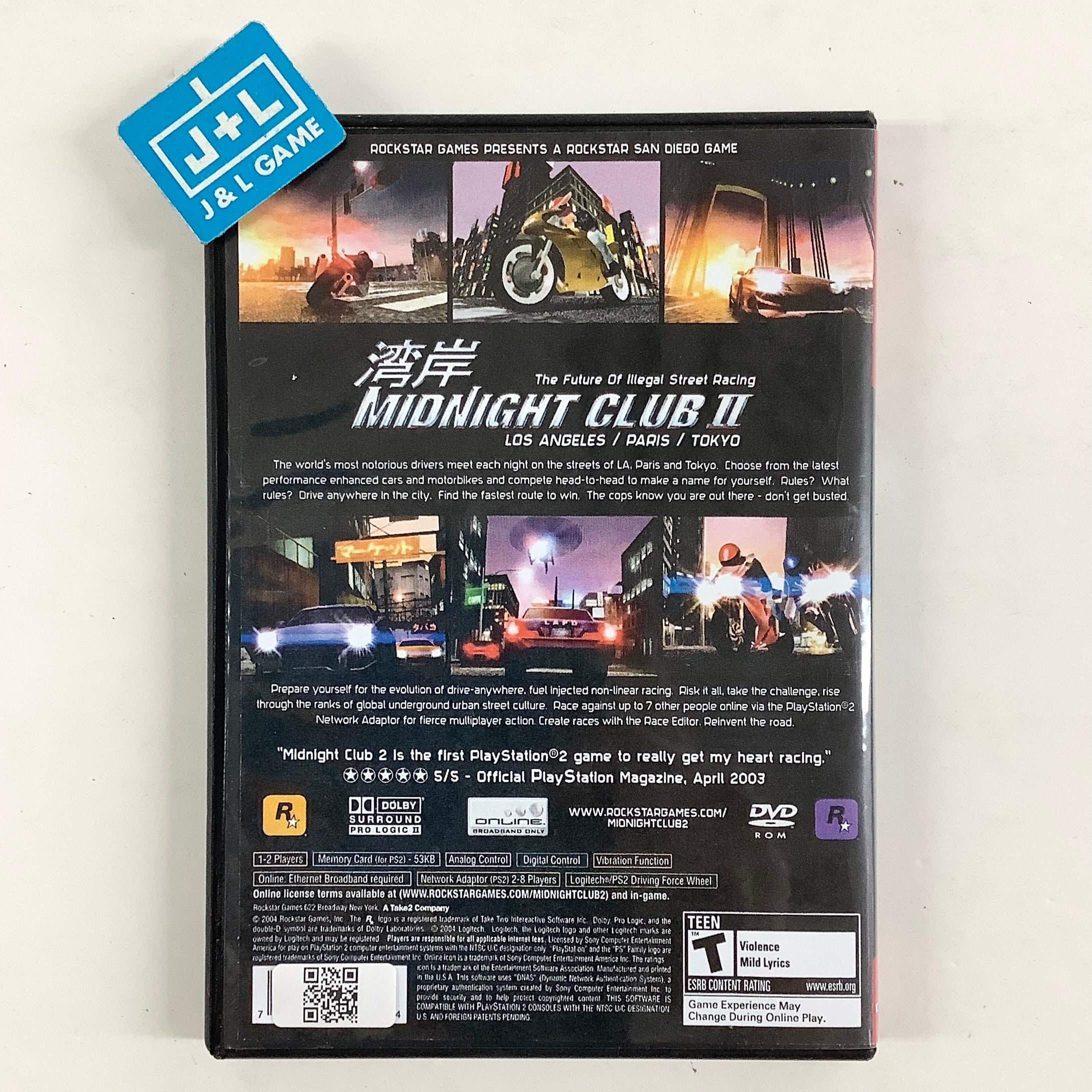 Midnight Club II (Greatest Hits) - (PS2) PlayStation 2 [Pre-Owned] Video Games Rockstar Games