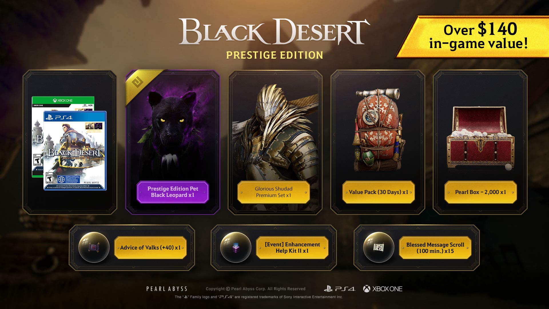 Black Desert: Prestige Edition - (PS4) PlayStation 4 [Pre-Owned] Video Games Deep Silver   