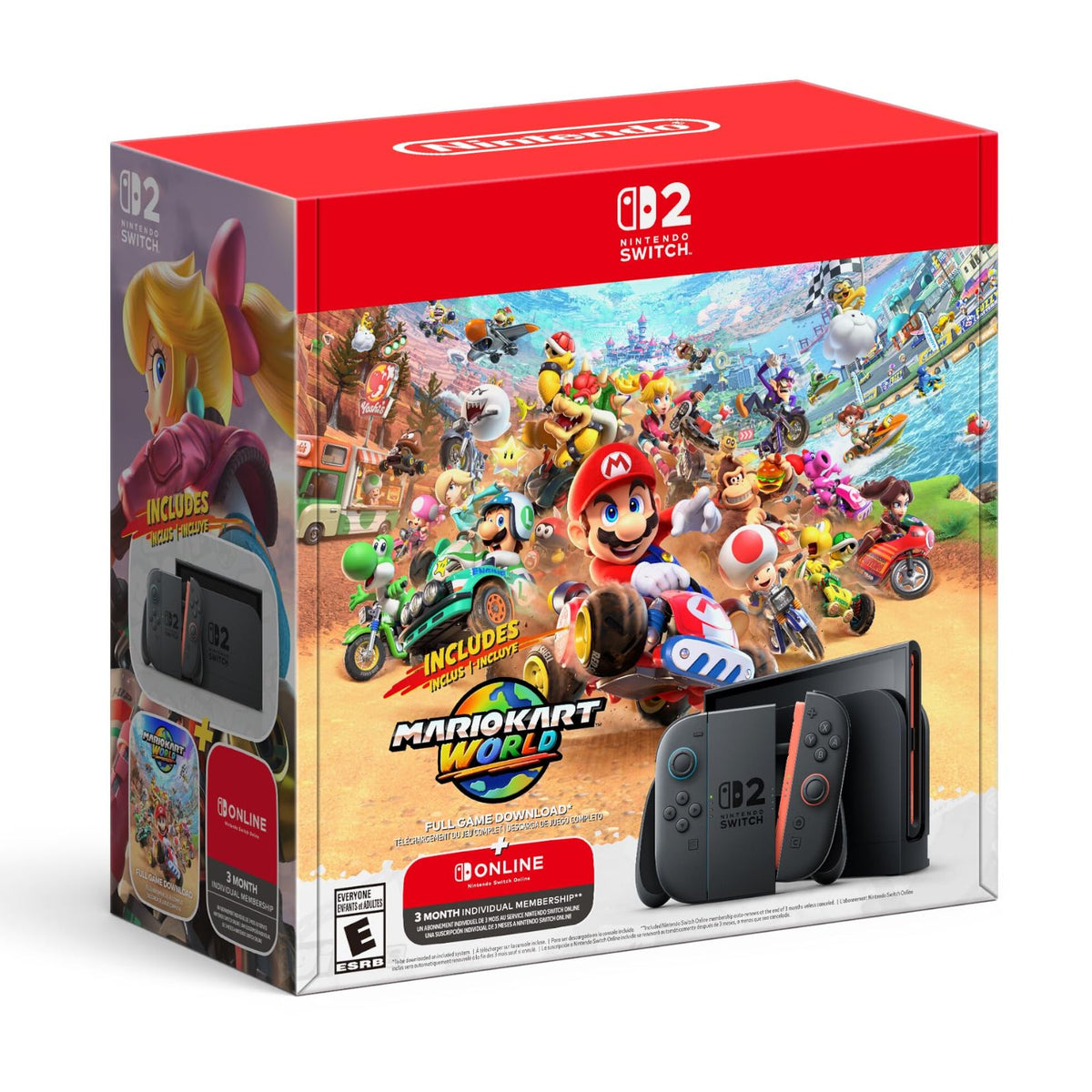 Nintendo Switch 2 + Mario Kart World Bundle (includes 3-month NSO Individual Membership 2027) - (NS2) Nintendo Switch 2