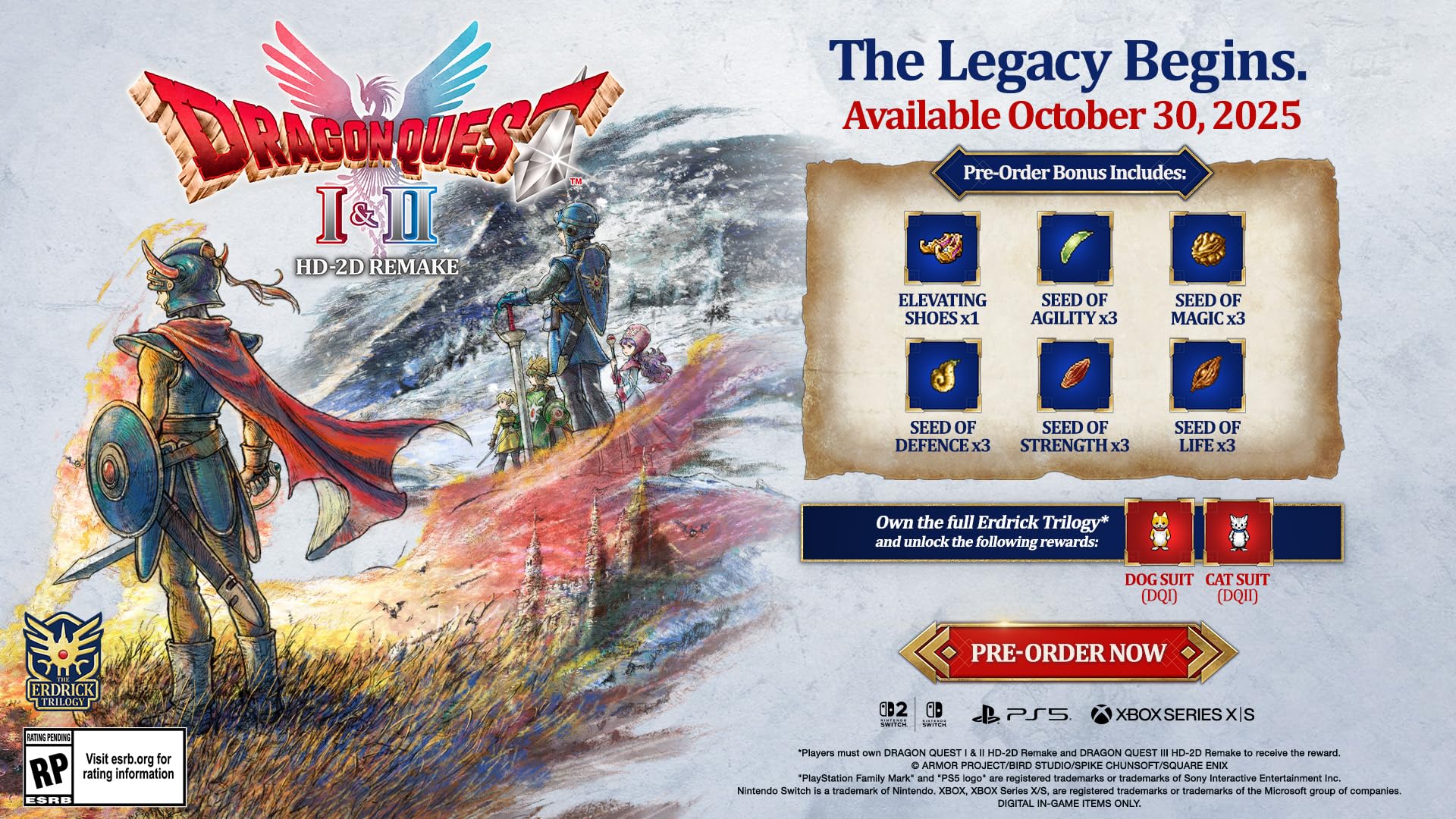 DRAGON QUEST I & II HD-2D Remake - (NSW) Nintendo Switch Video Games Square Enix