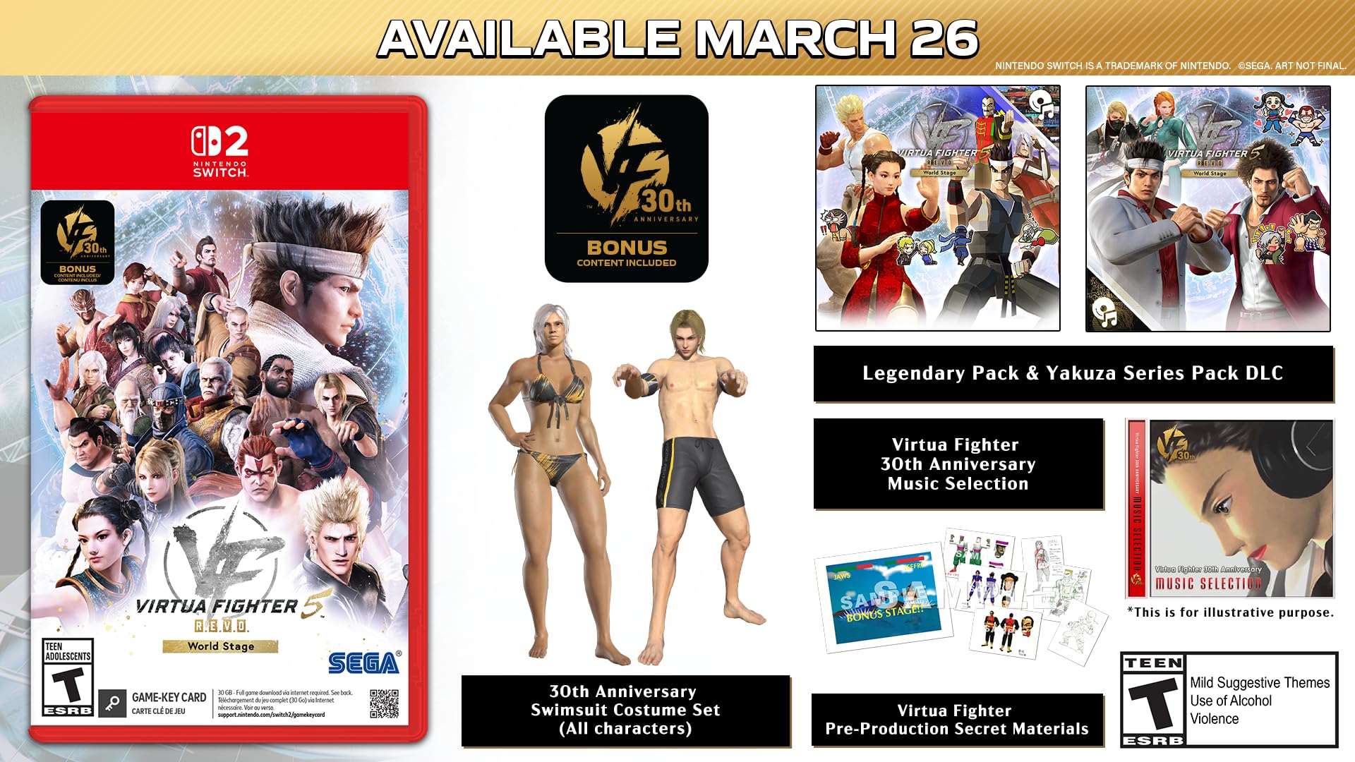 Virtua Fighter 5 R.E.V.O. World Stage: 30th Anniversary Edition - (NSW) Nintendo Switch 2 Video Games SEGA