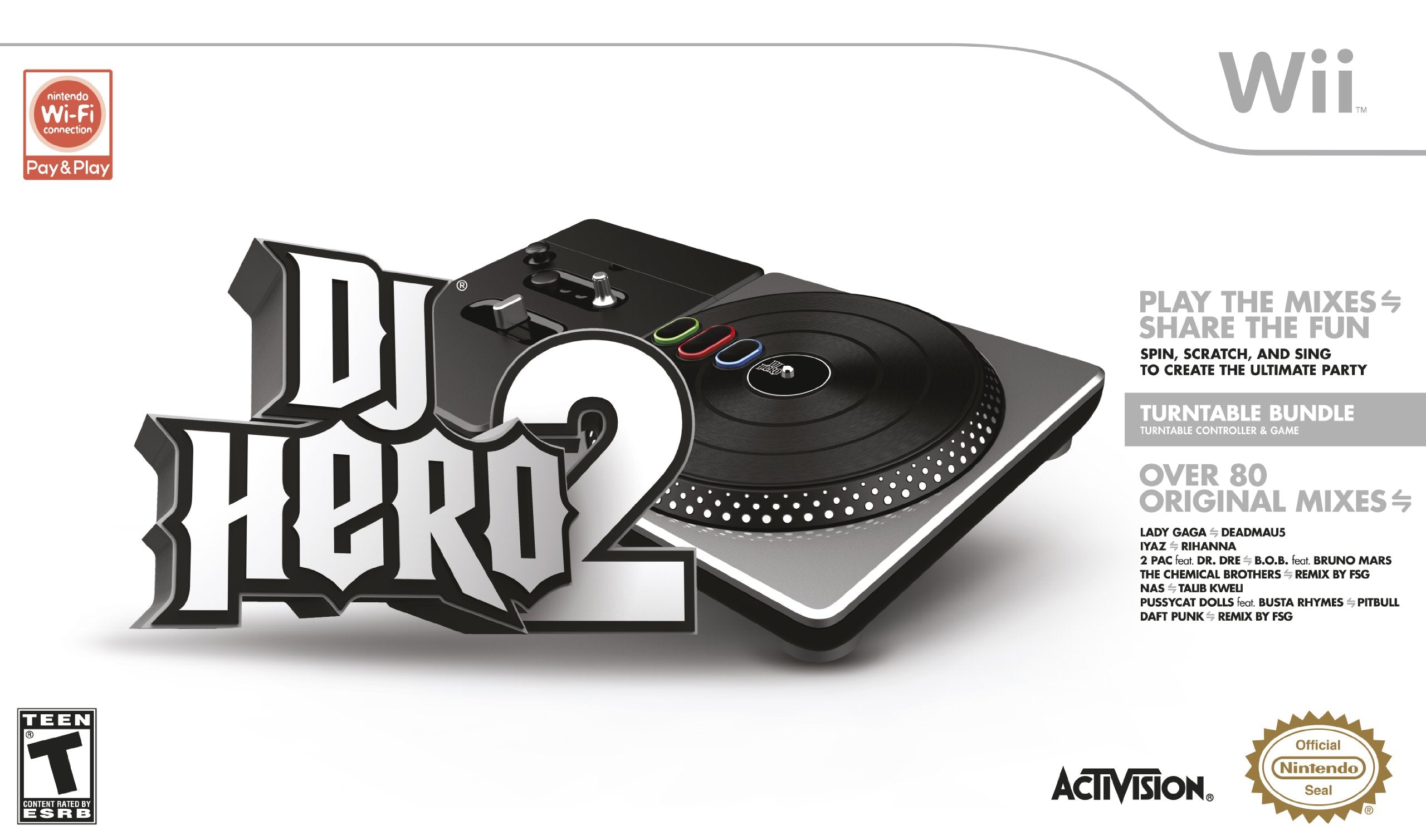 DJ Hero Wireless Turntable Controller - Xbox 360 [Pre-Owned] Accessories ACTIVISION