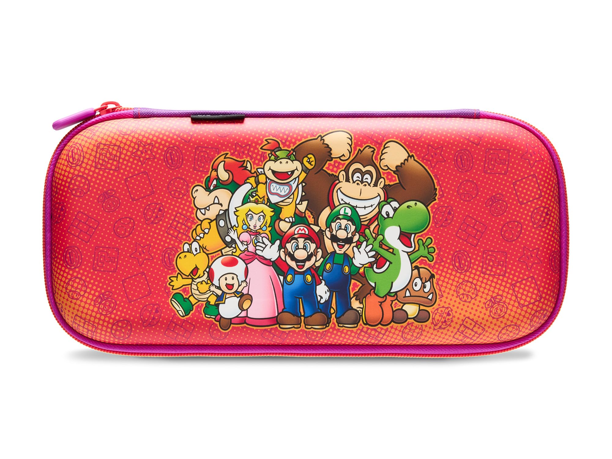 PowerA Slim Case Protective Case, Holds 10 Game Cards, Padded Screen Protector, Built-in Play Stand (Mario and Friends) - (NS2) Nintendo Switch 2