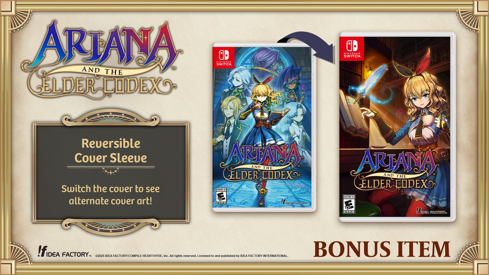 Ariana and the Elder Codex - (NSW) Nintendo Switch Video Games Idea Factory