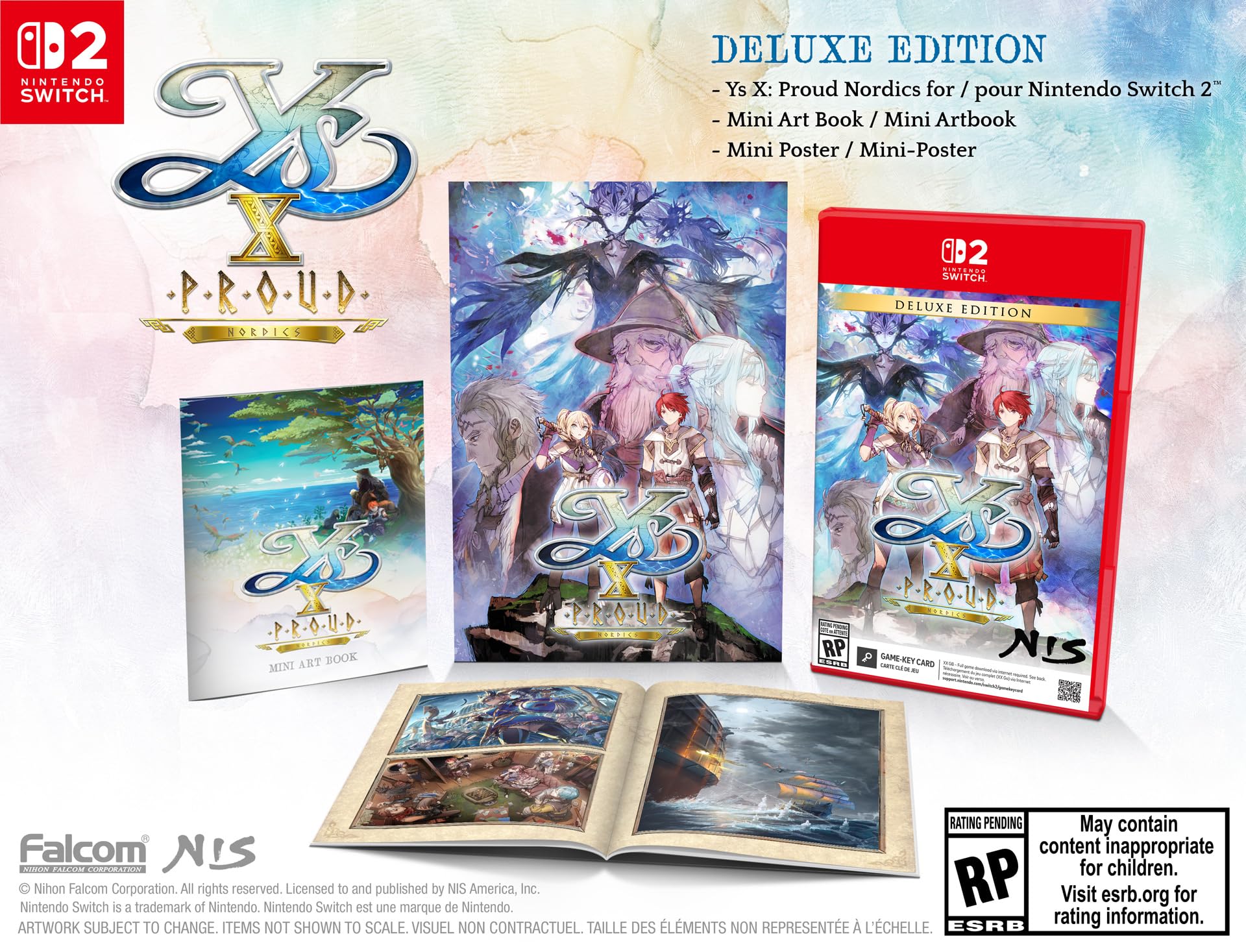 Ys X: Proud Nordics (Deluxe Edition) - (NS2) Nintendo Switch 2