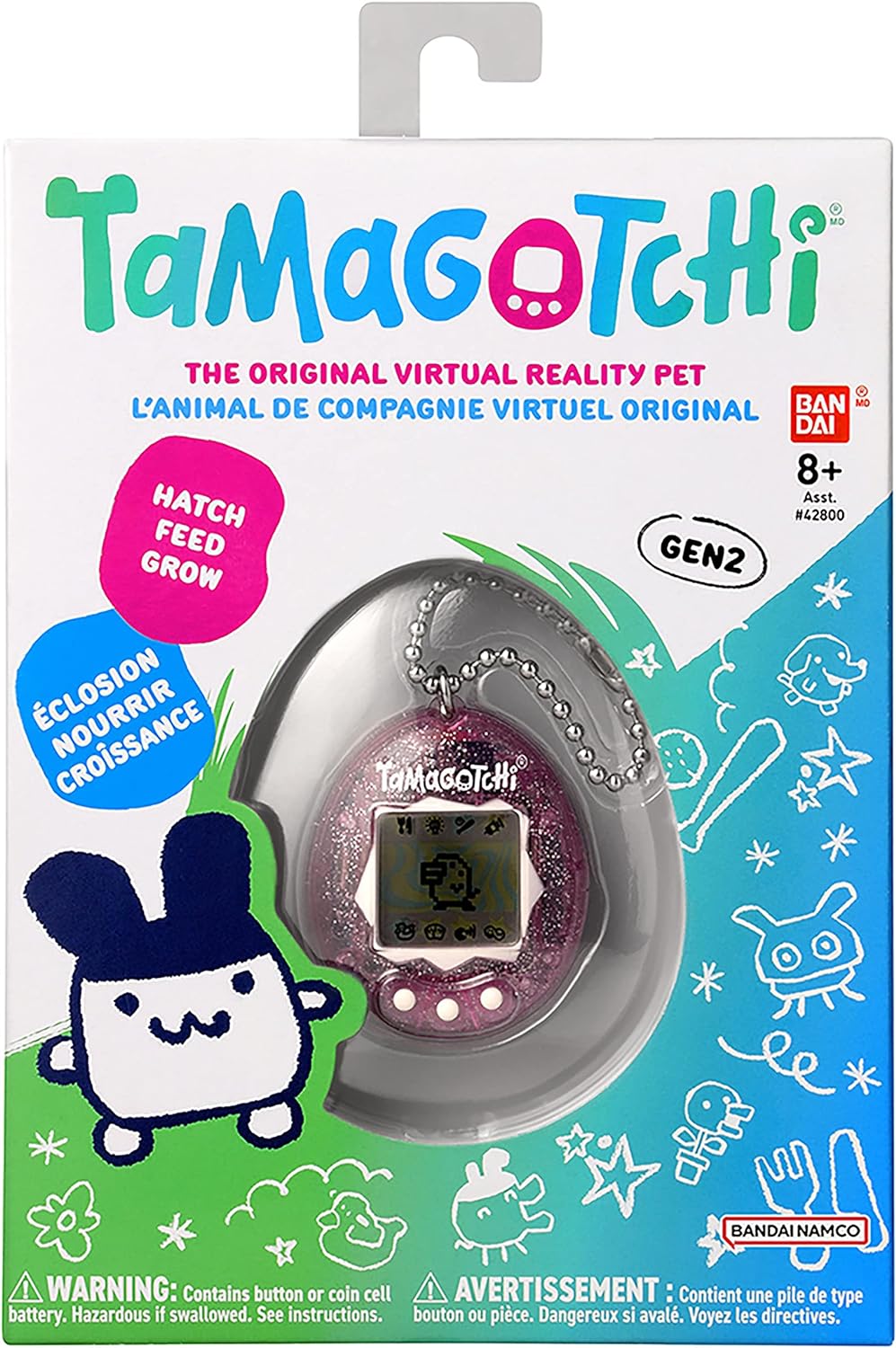 The Original Tamagotchi (Gen 2) (Pink Glitter) - Tamagotchi Toy Tamagotchi   