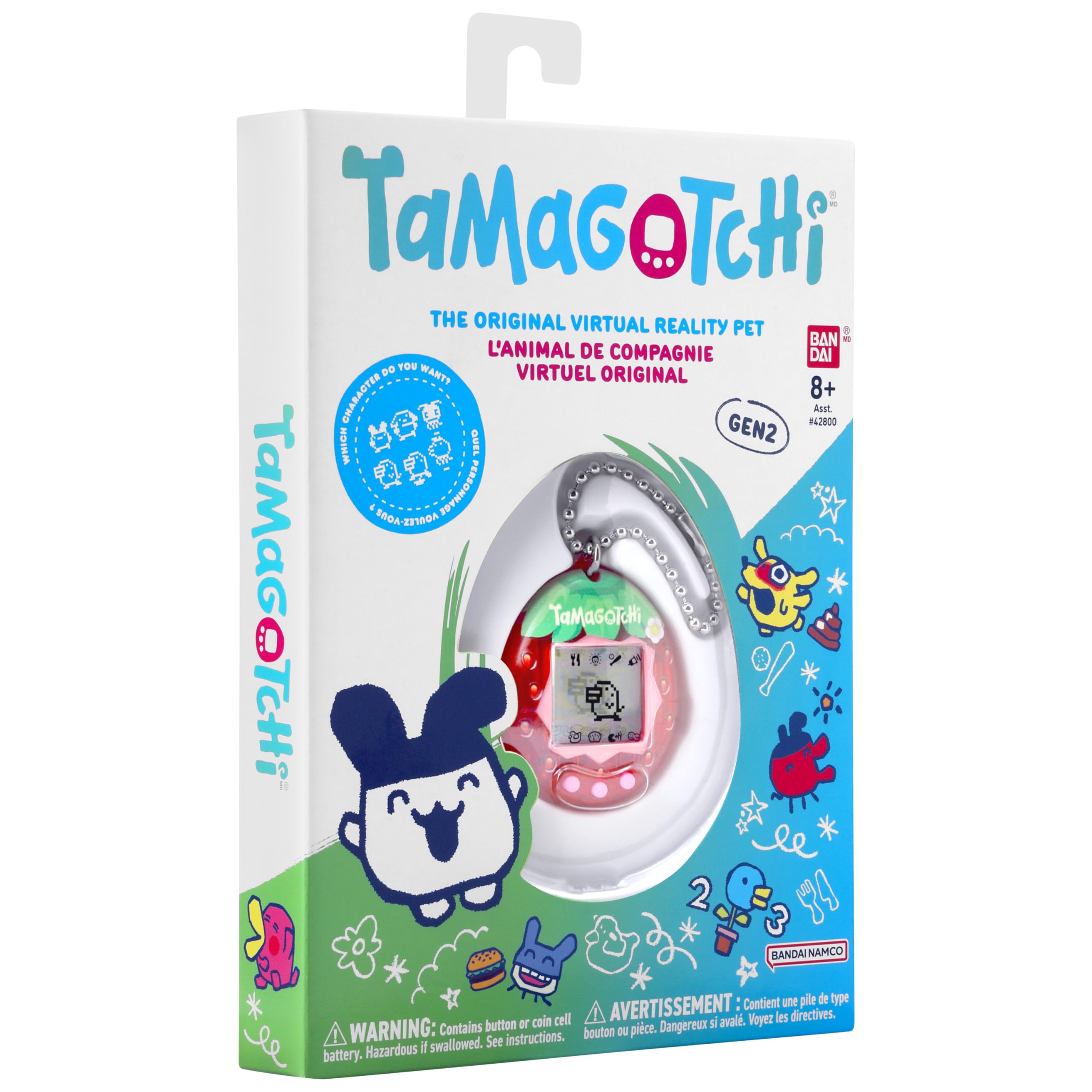 The Original Tamagotchi Gen 2 (Fresh Strawberry)  - Tamagotchi