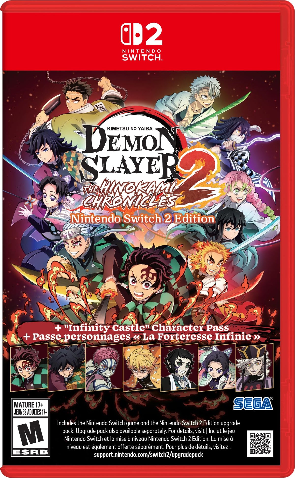 Demon Slayer Kimetsu no Yaiba The Hinokami Chronicles 2 + Infinity Castle Character Pass - (NS2) Nintendo Switch 2