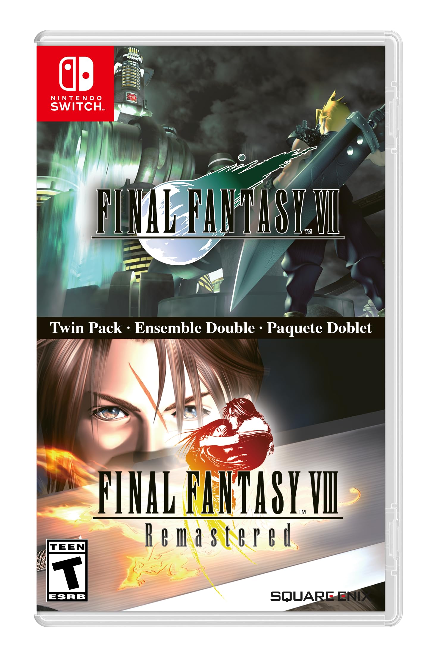 Final Fantasy VII & Final Fantasy VIII Remastered Twin Pack - (NSW) Nintendo Switch Video Games Square Enix