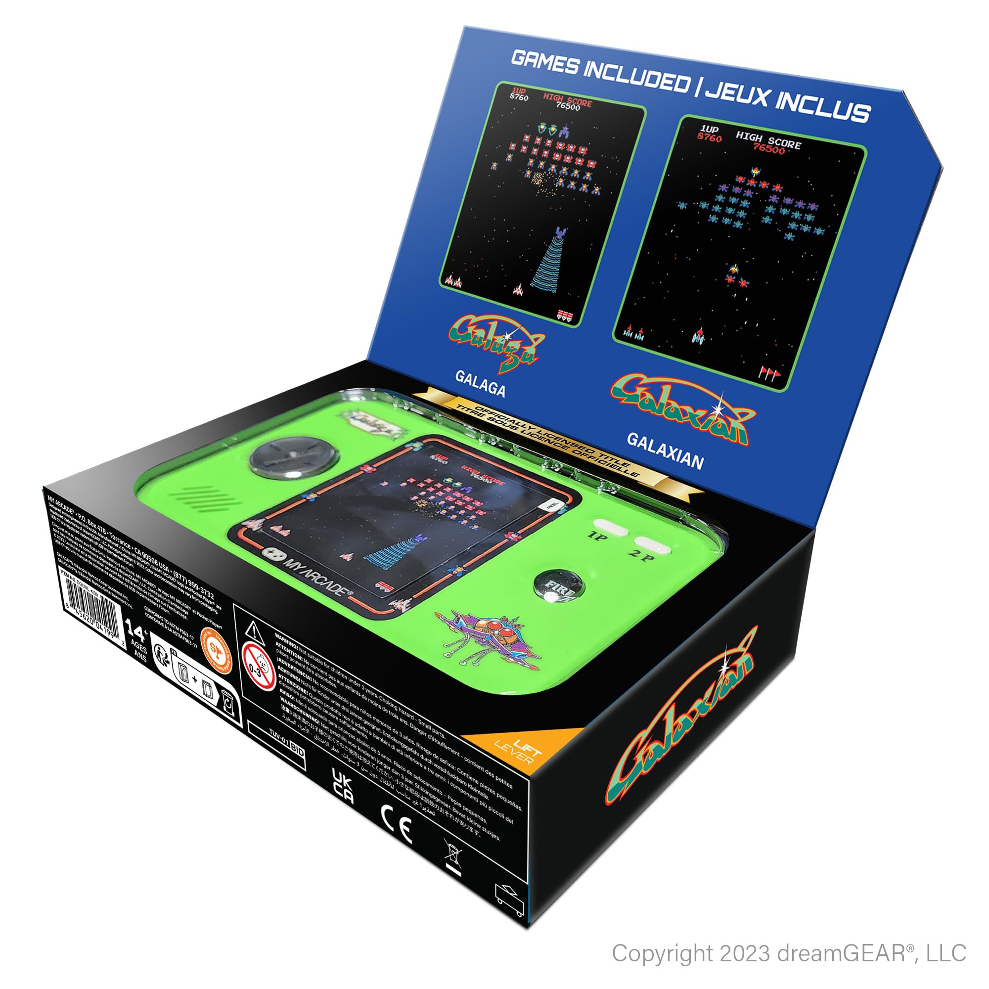 My Arcade Pocket Player Pro (Galaga) Toy My Arcade