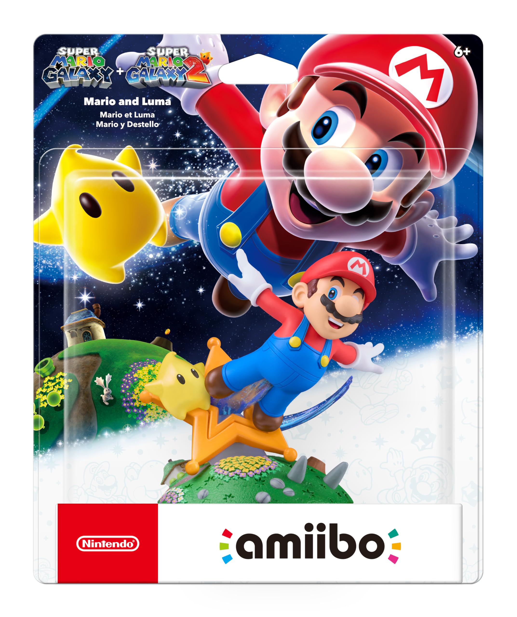 Mario and Luma (Super Mario Galaxy + Super Mario Galaxy 2 Series) - Nintendo Amiibo Amiibo Nintendo