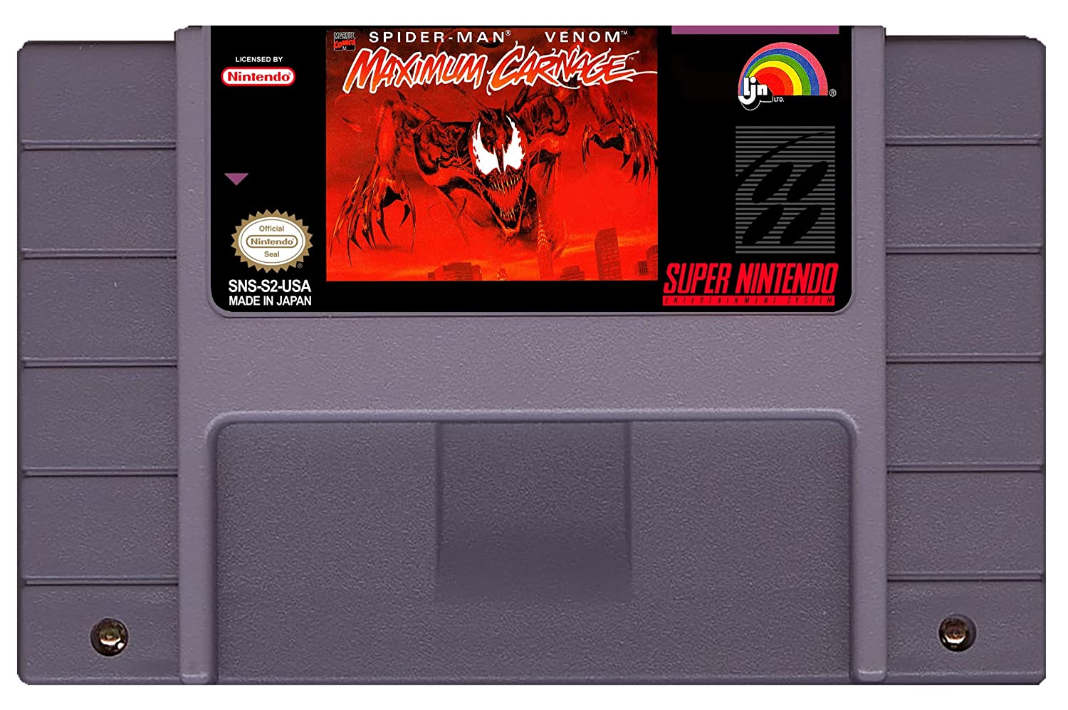 Spider-Man & Venom: Maximum Carnage (Gray) - (SNES) Super Nintendo [Pr ...