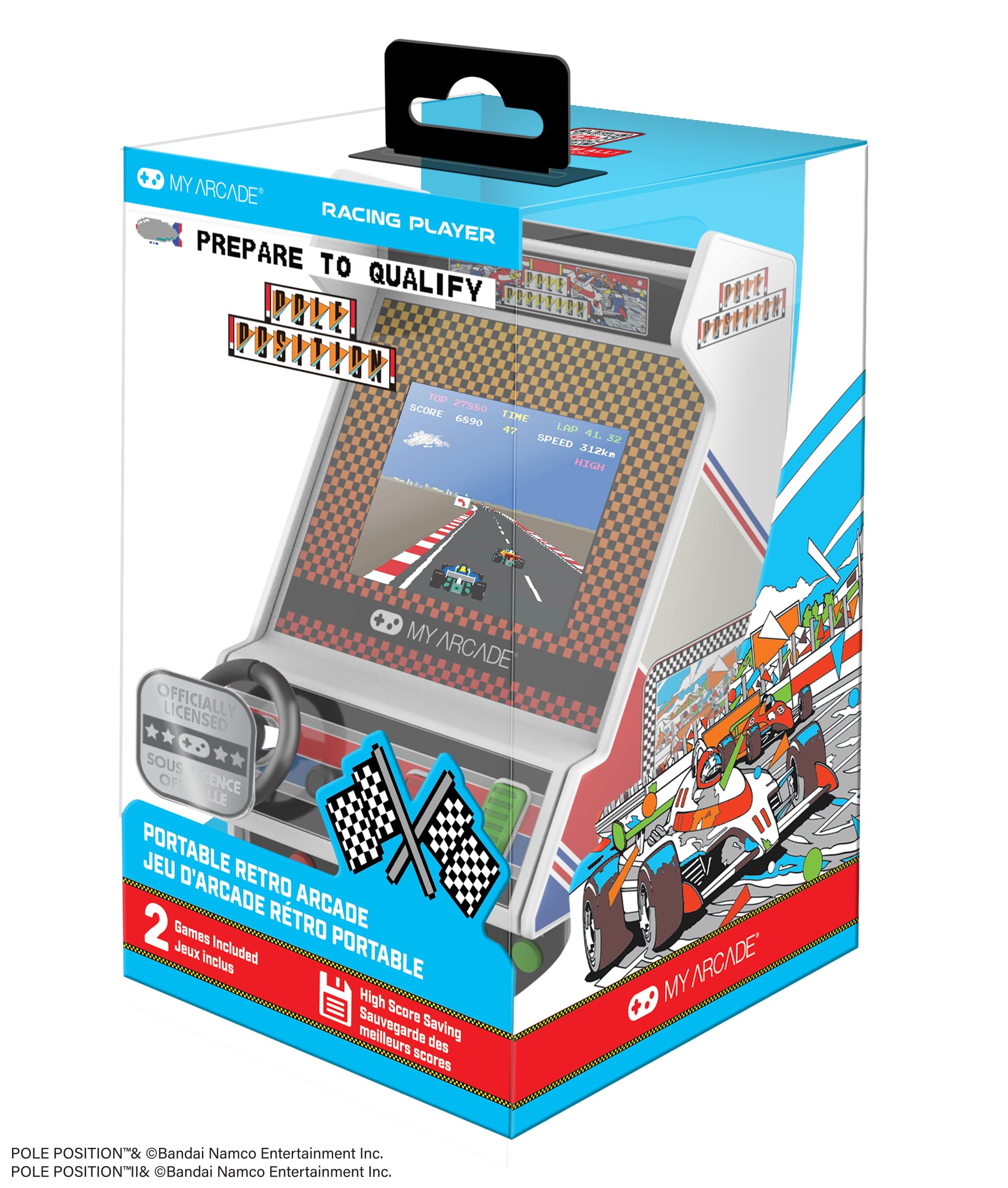 My Arcade Racing Player: Retro Mini Arcade Game Console with 2 Games - Toys CONSOLE My Arcade
