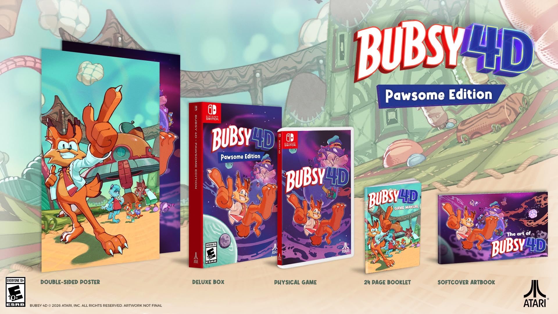 Bubsy 4D (Pawsome Edition) - (NSW) Nintendo Switch Video Games Atari