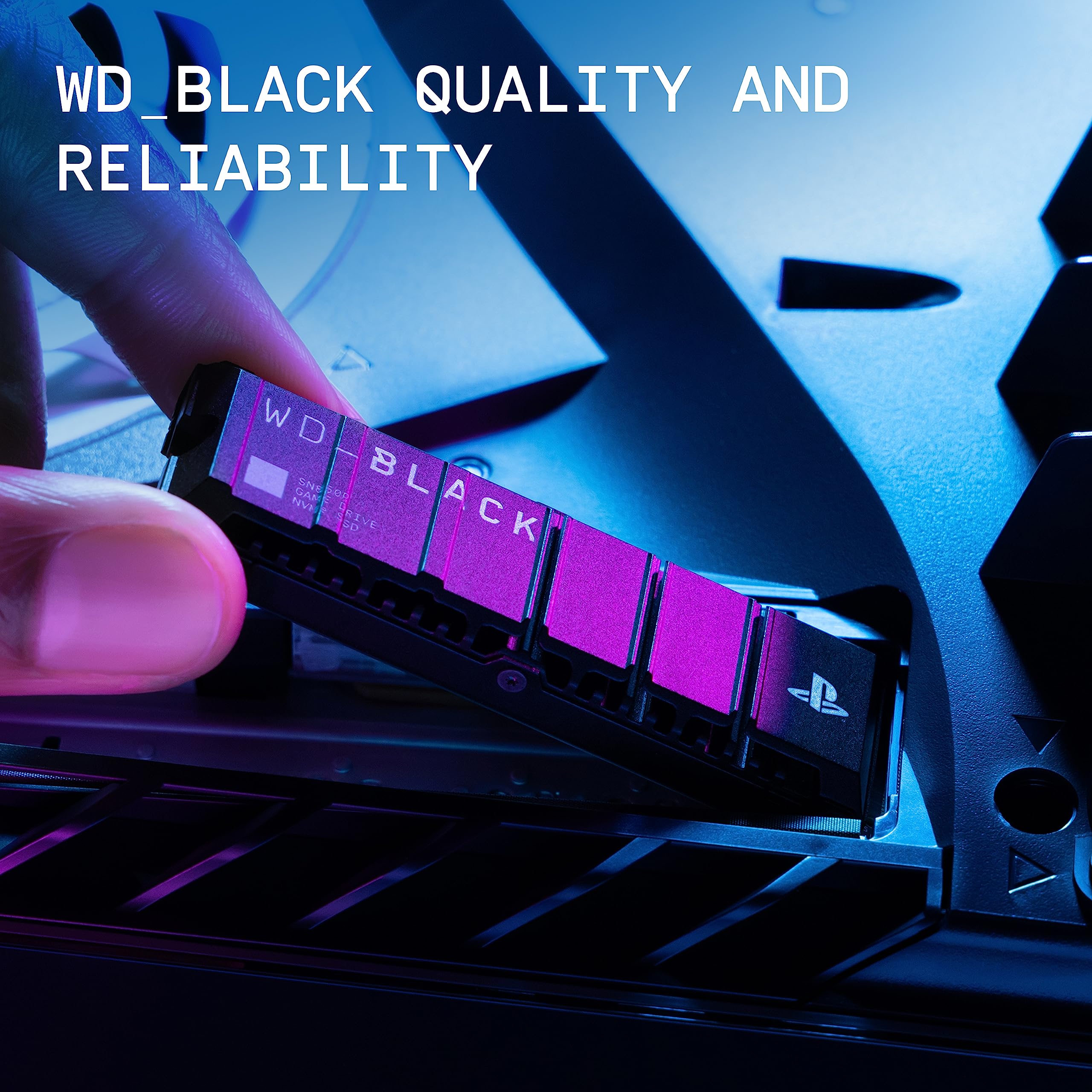 WD_BLACK 4TB SN850P NVMe SSD Solid State Drive with Heatsink Up to 7,300 MB/s - WDBBYV0040BNC - (PS5) PlayStation 5 ACCESSORIES WD_BLACK