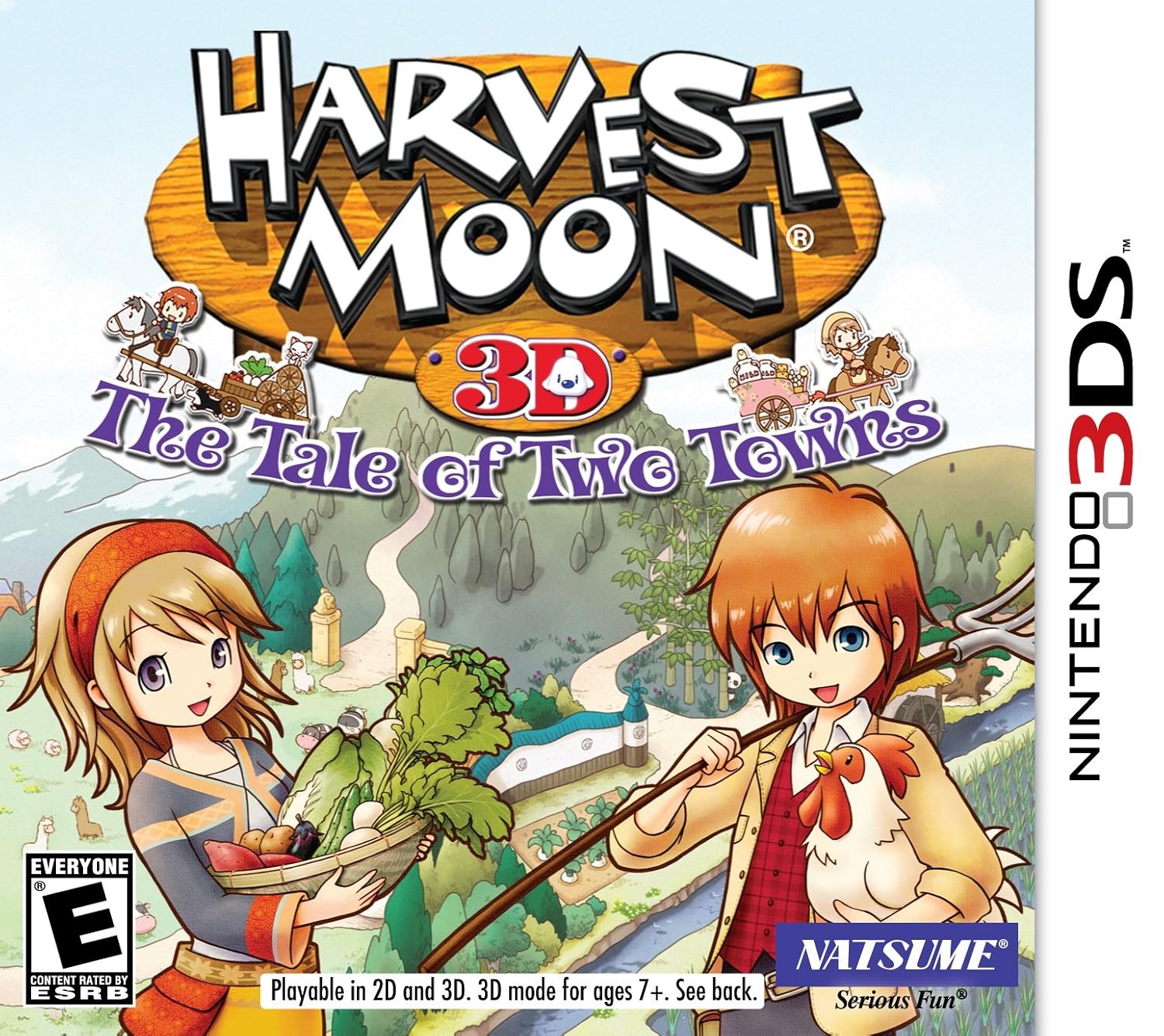 Harvest Moon 3D: The Tale of Two Towns - Nintendo 3DS [Pre-Owned] Video Games Natsume
