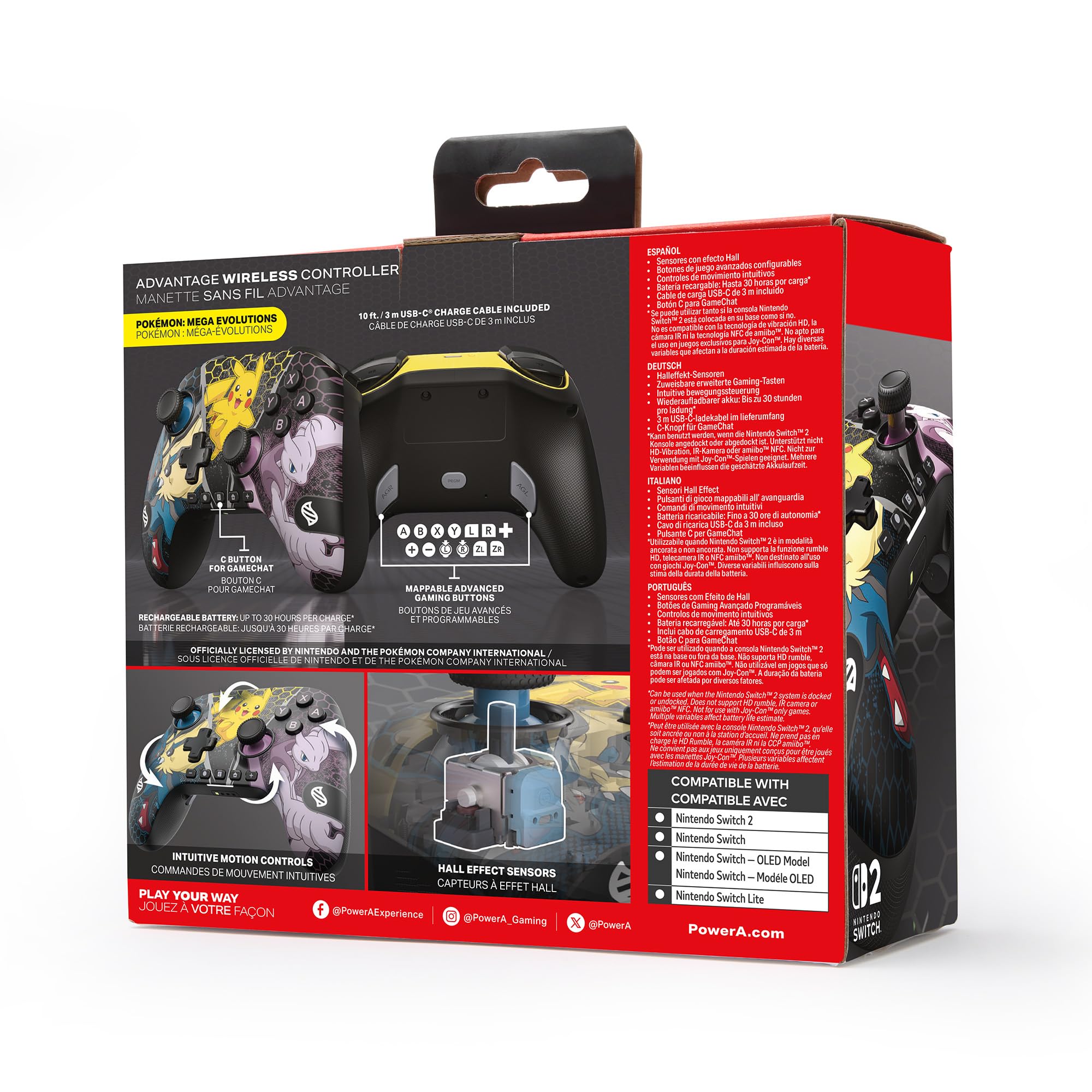 PowerA Advantage Wireless Controller (Pokémon: Mega Evolutions) - (NS2) Nintendo Switch 2 ACCESSORIES PowerA