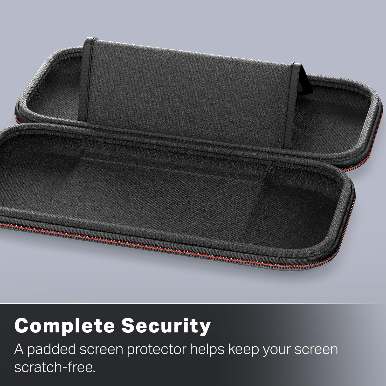 PowerA Slim Case Protective Case, Holds 10 Game Cards, Padded Screen Protector, Built-in Play Stand (Dark Heather Grey) - (NS2) Nintendo Switch 2 ACCESSORIES PowerA