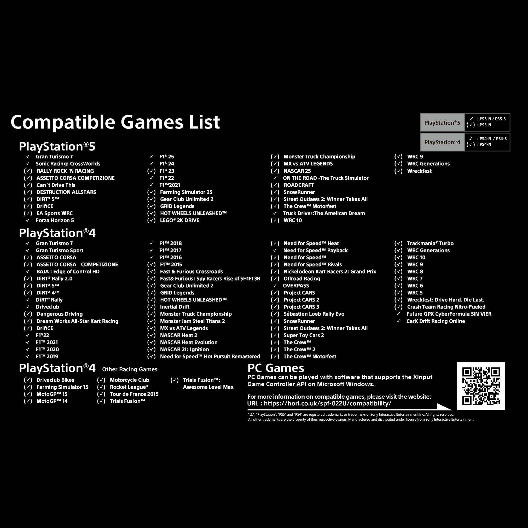 HORI PlayStation 5 Wireless Racing Wheel Apex - (PS5) PlayStation 5 ACCESSORIES HORI