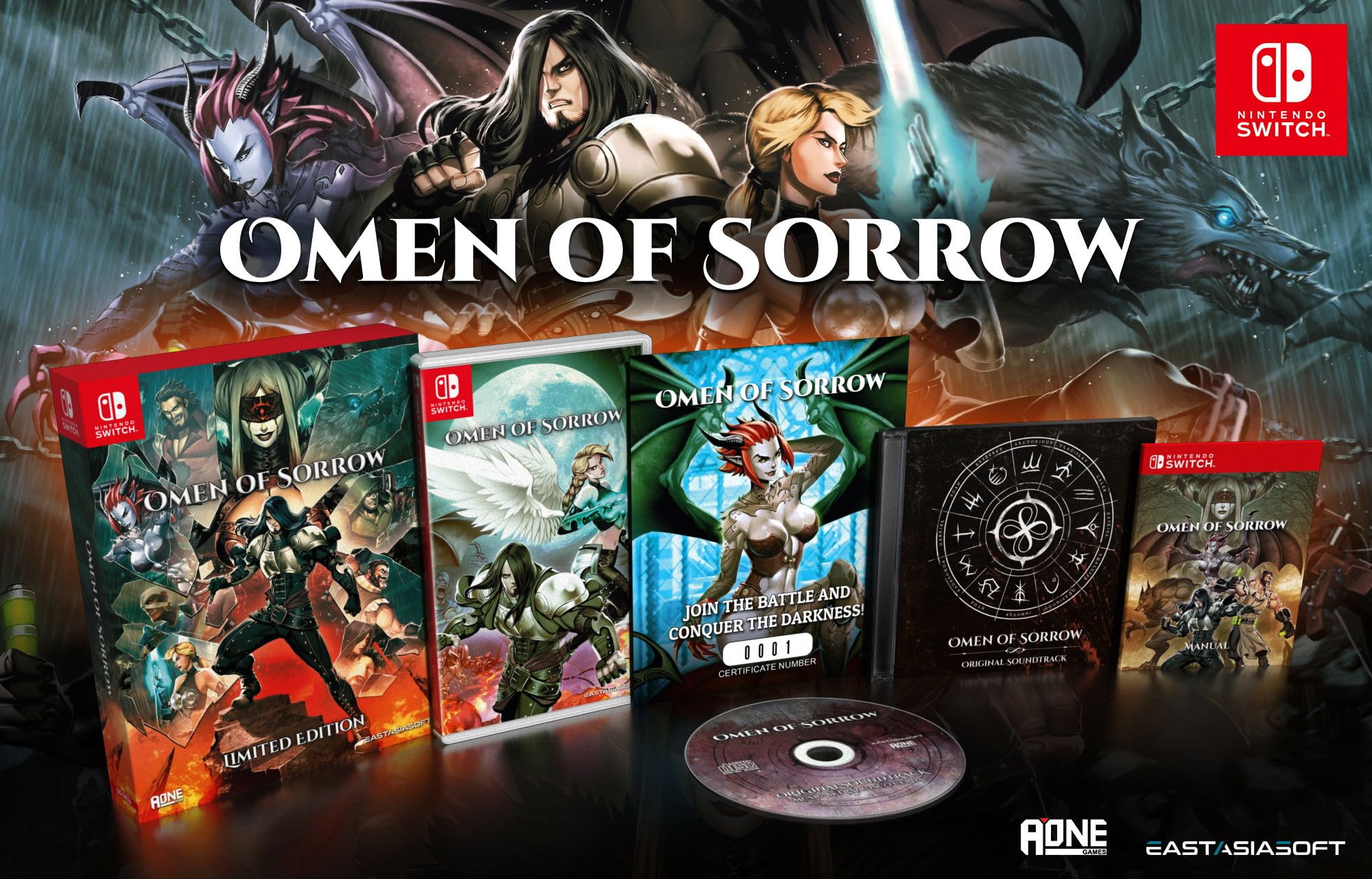 Omen of Sorrow (Limited Edition) - (NSW) Nintendo Switch [Pre-Owned] (Asia Import) Video Games Eastasiasoft