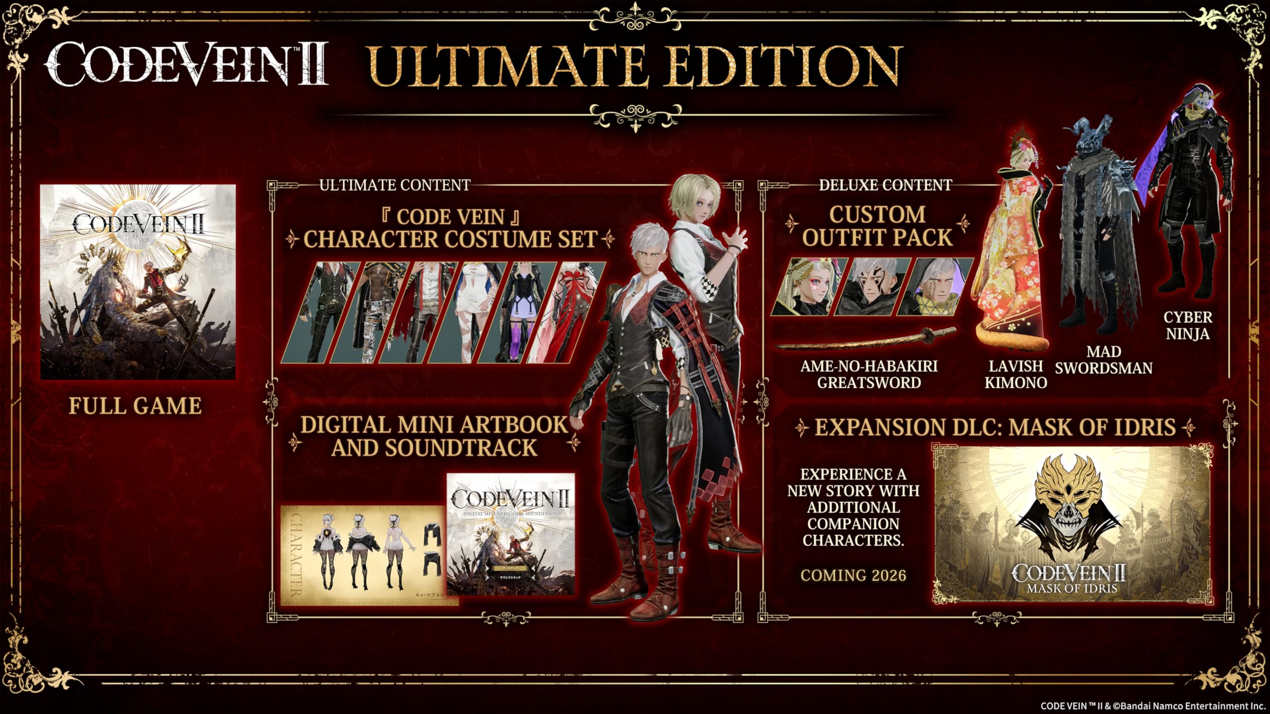 Code Vein II (Ultimate Edition) - (PS5) PlayStation 5 Video Games Bandai Namco