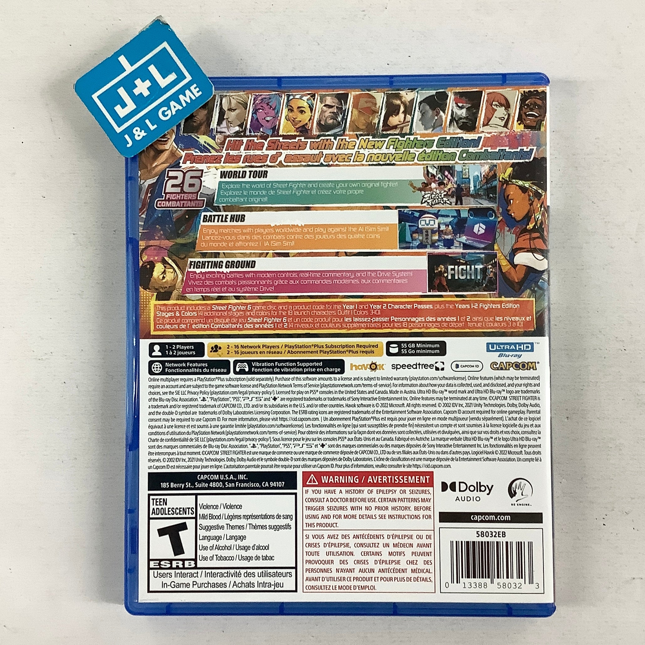 Street Fighter 6 (Years 1-2 Fighters Edition) - (PS5) PlayStation 5 [Pre-Owned] Video Games Capcom