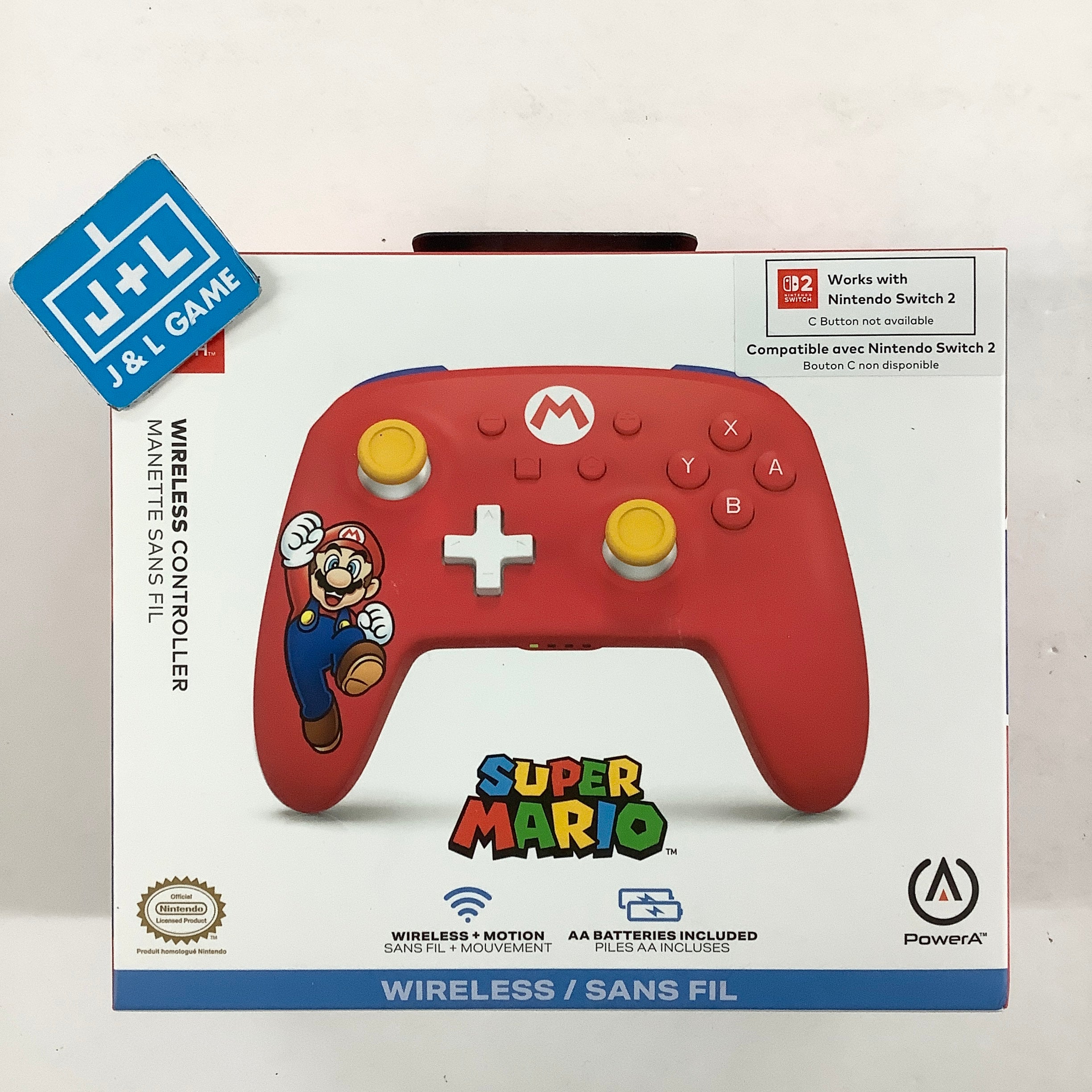 PowerA Wireless Controller (Mario Joy) - (NSW) Nintendo Switch ACCESSORIES PowerA