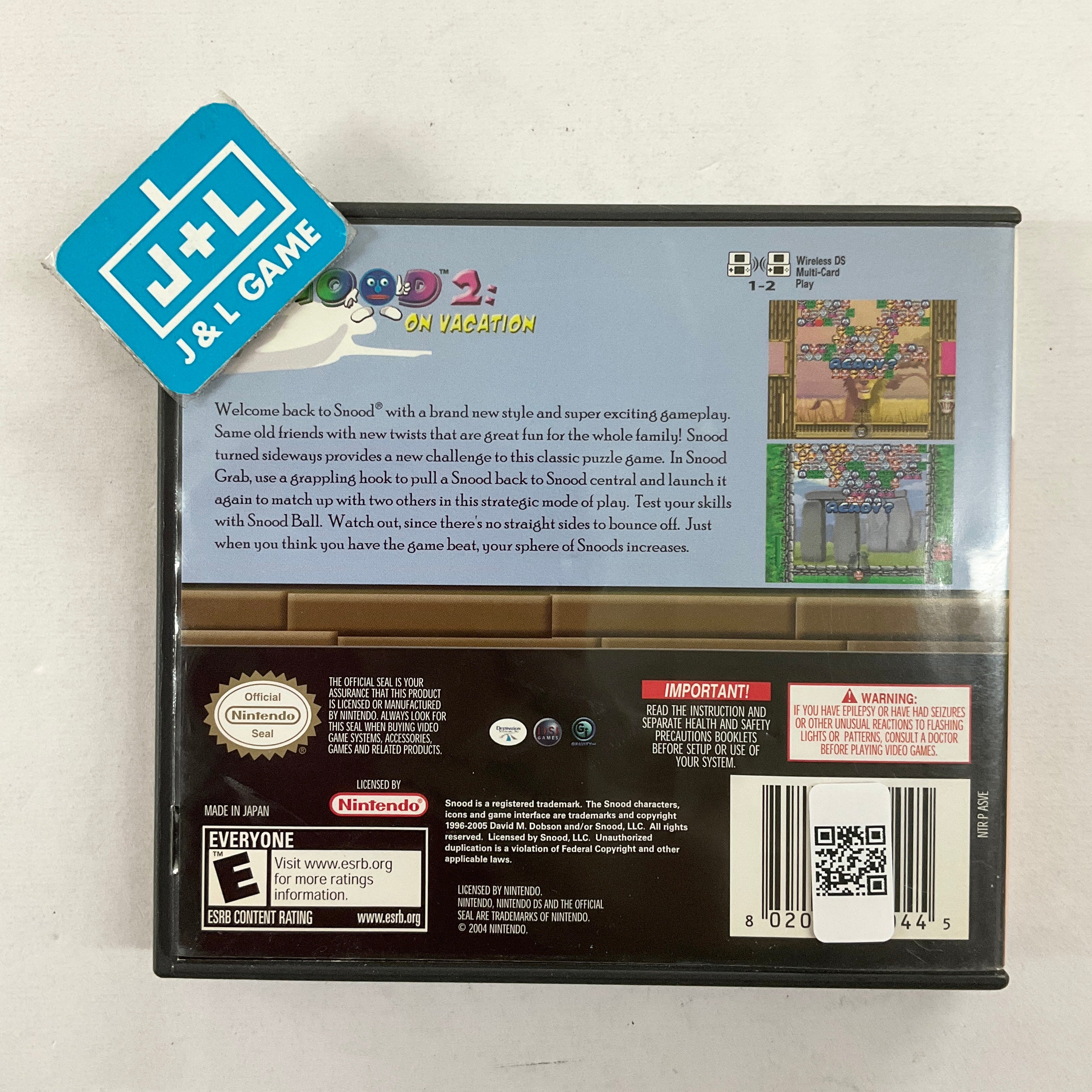 Snood 2: On Vacation - (NDS) Nintendo DS [Pre-Owned] Video Games Destination Software