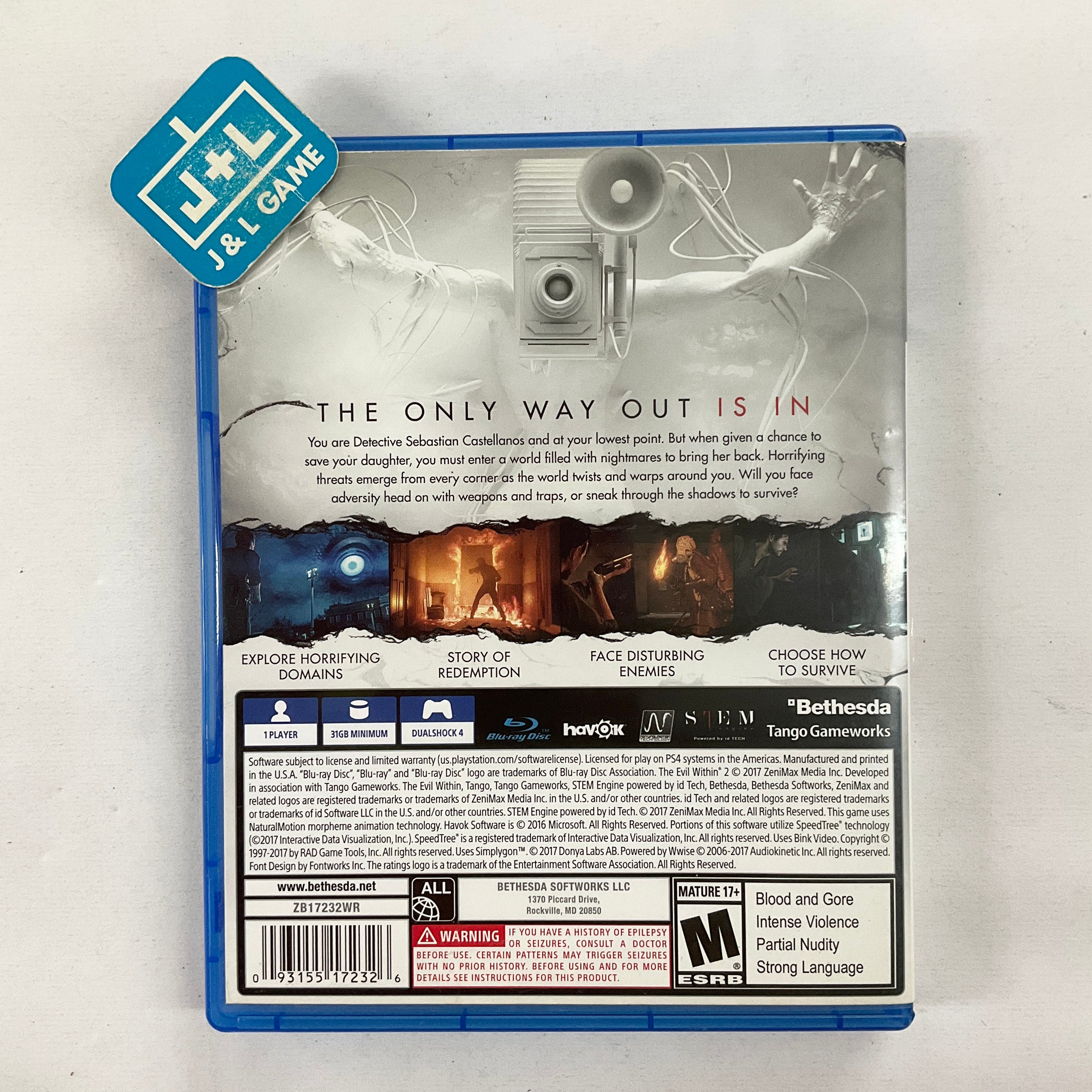 The Evil Within 2 - (PS4) PlayStation 4 [Pre-Owned] | J&L Game